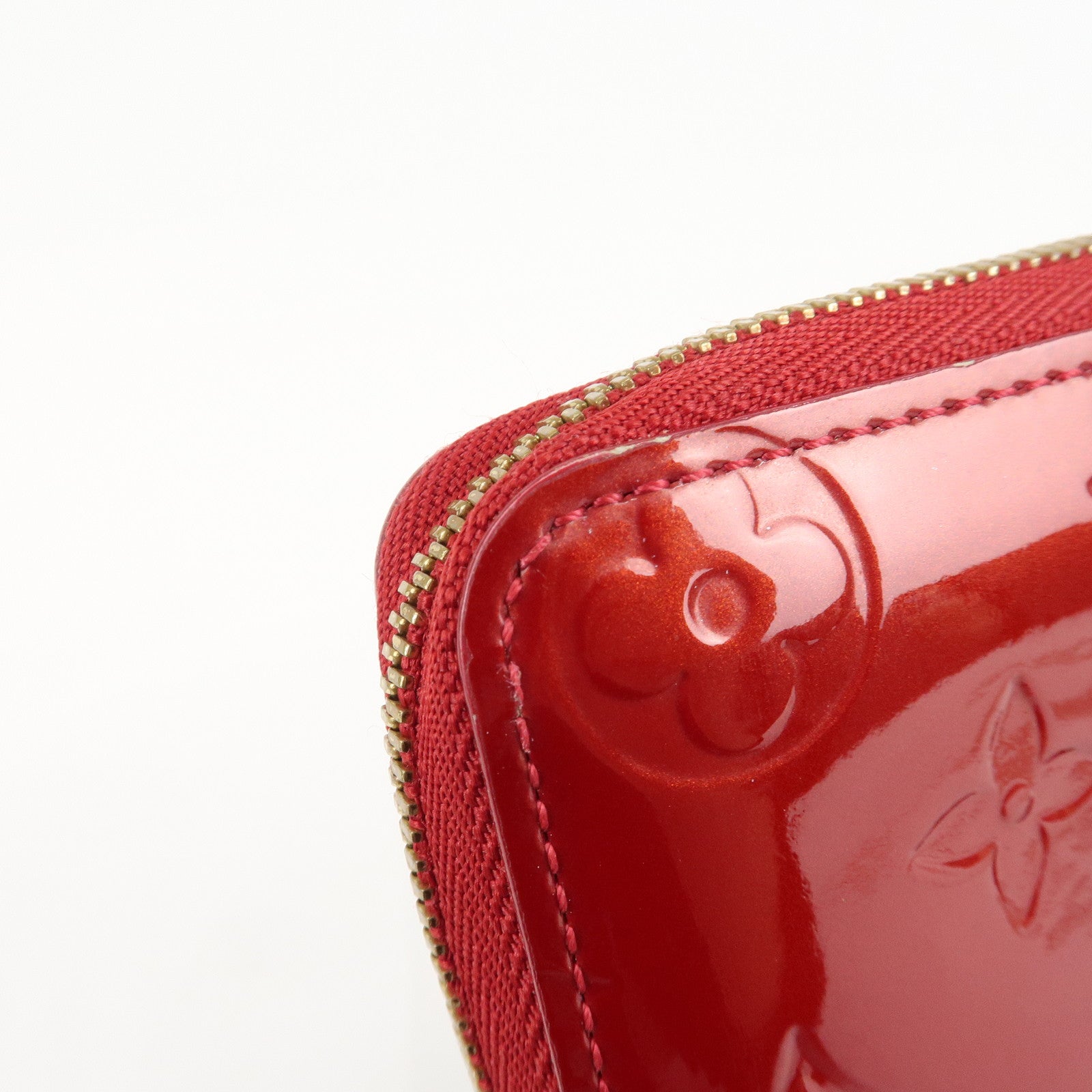 Louis Vuitton Monogram Vernis Zippy Coin Purse M93608 Red