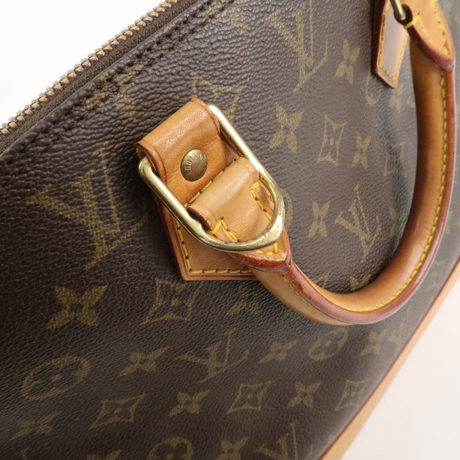 Louis Vuitton Monogram Alma Hand Bag Brown M51130