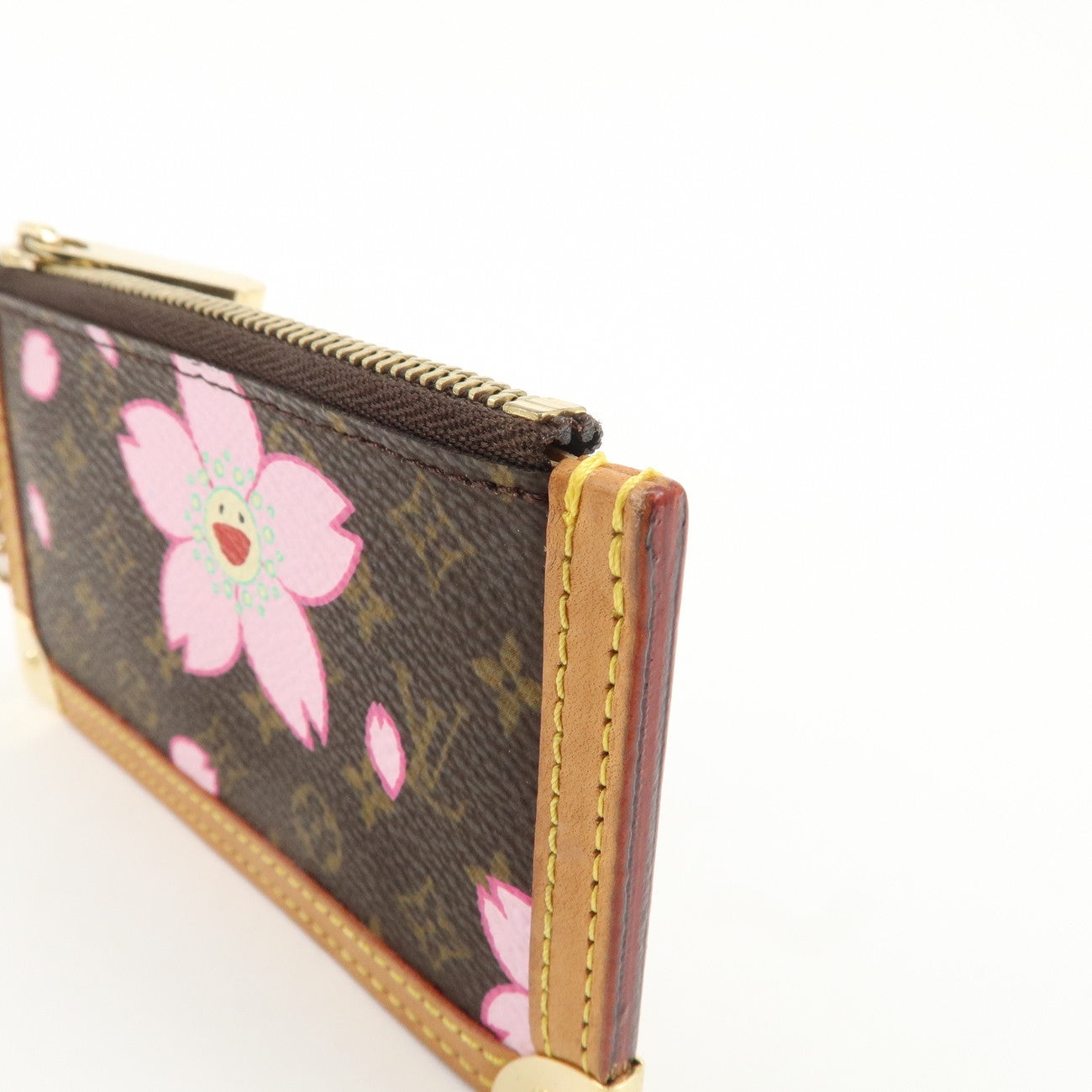 Louis Vuitton Cherry Blossom Pochette Cles Coin Case M92015 Used