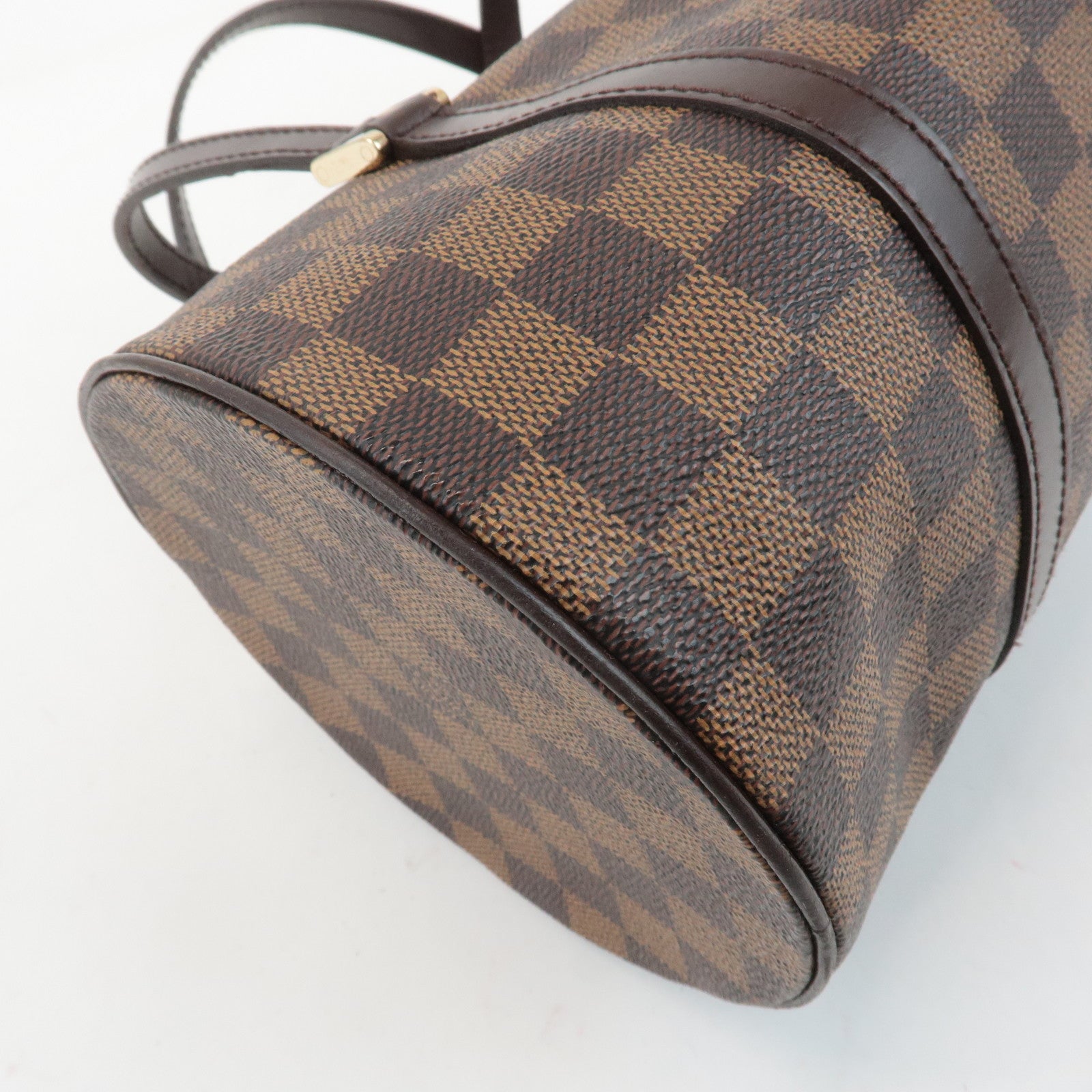 Louis Vuitton Damier Ebene Papillon 30 Hand Bag Brown N51303 Used