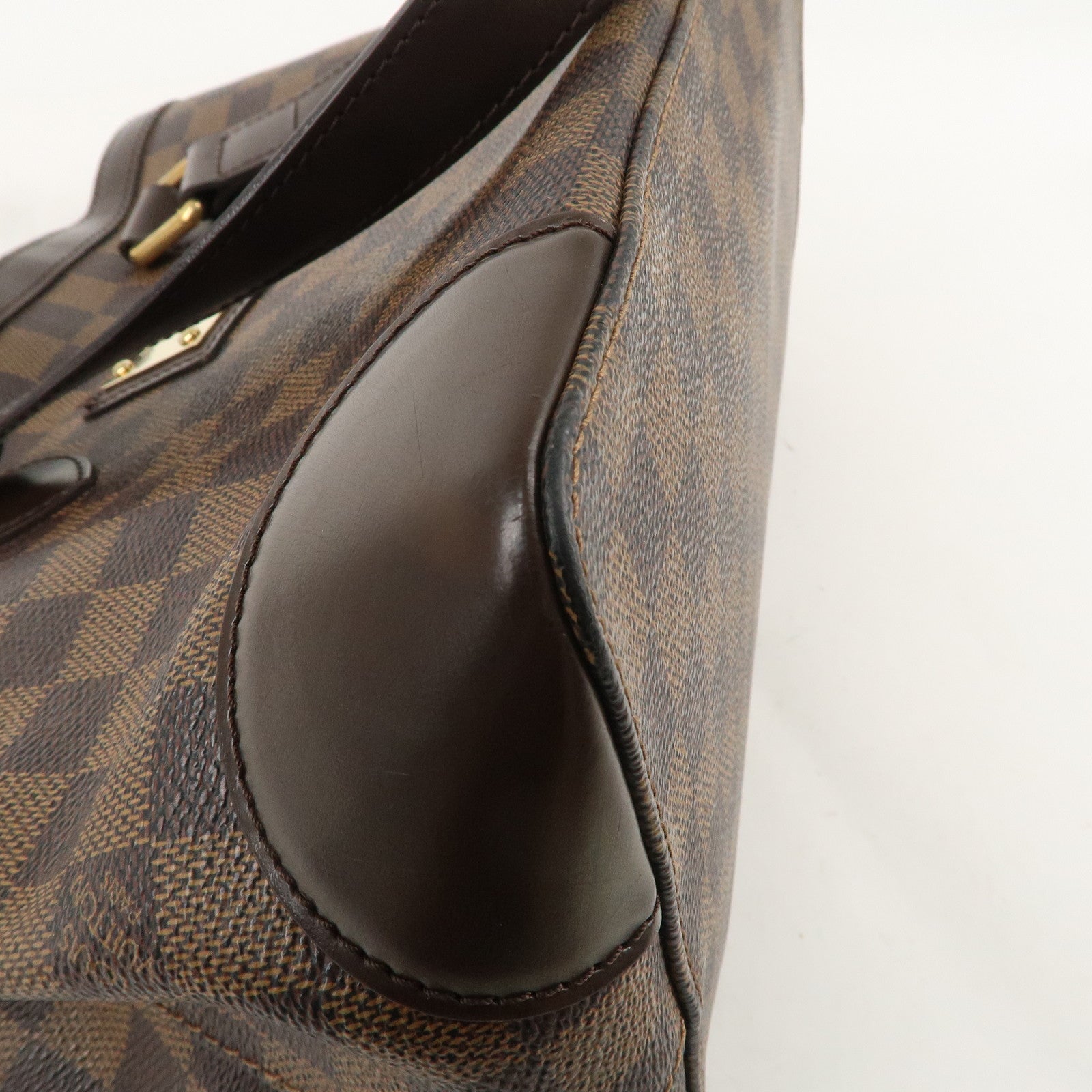 Louis Vuitton Damier Ebene Hampstead PM Hand Bag Tote Bag N51205