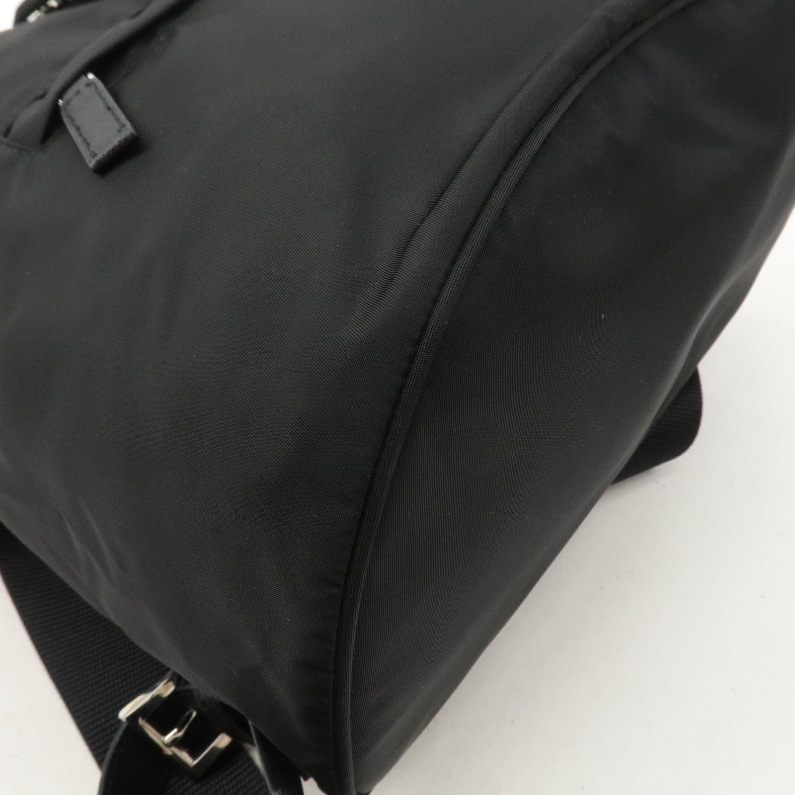 PRADA Nylon Leather Backpack Ruck Sack Black 1BZ032