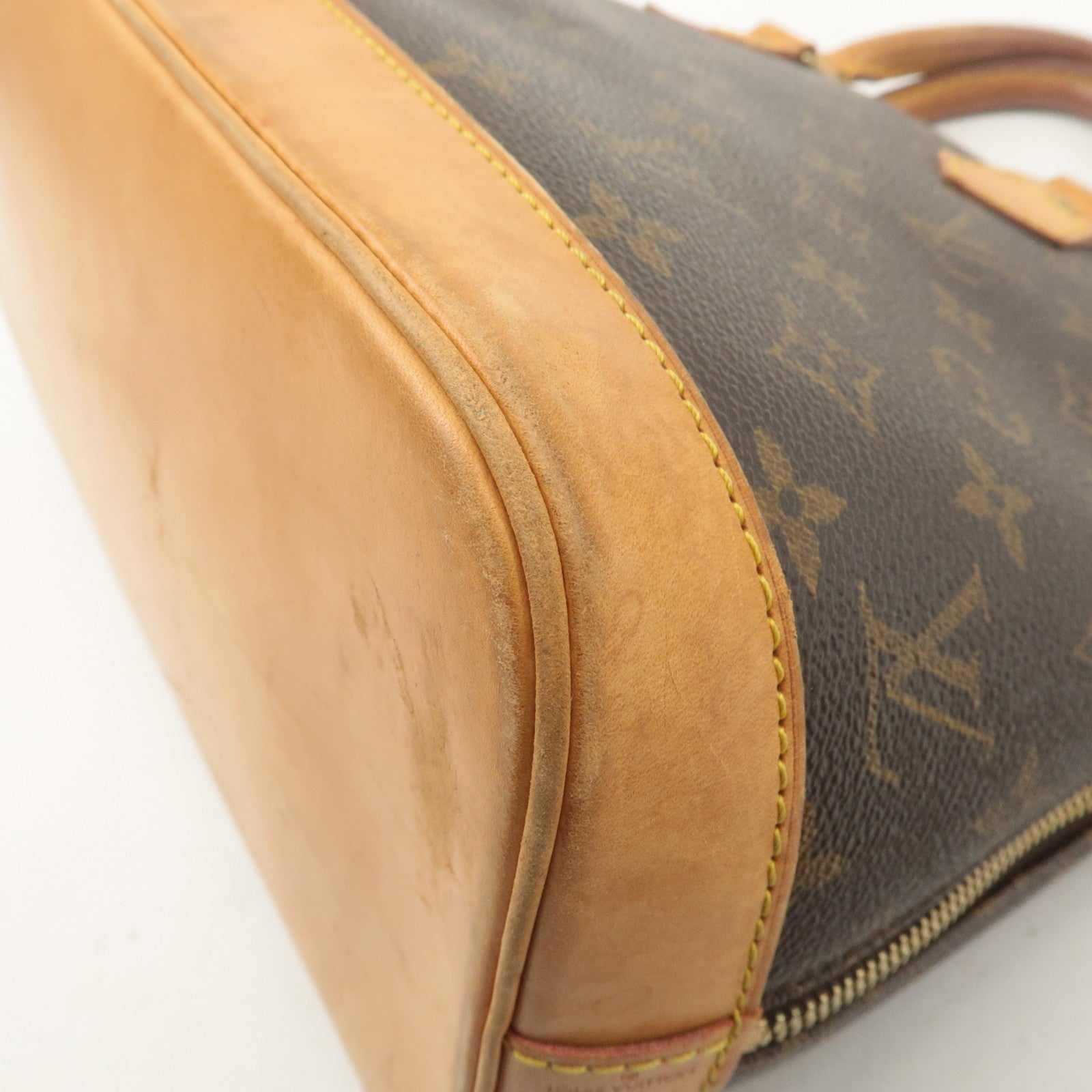 Louis Vuitton Monogram Alma Hand Bag Brown M51130