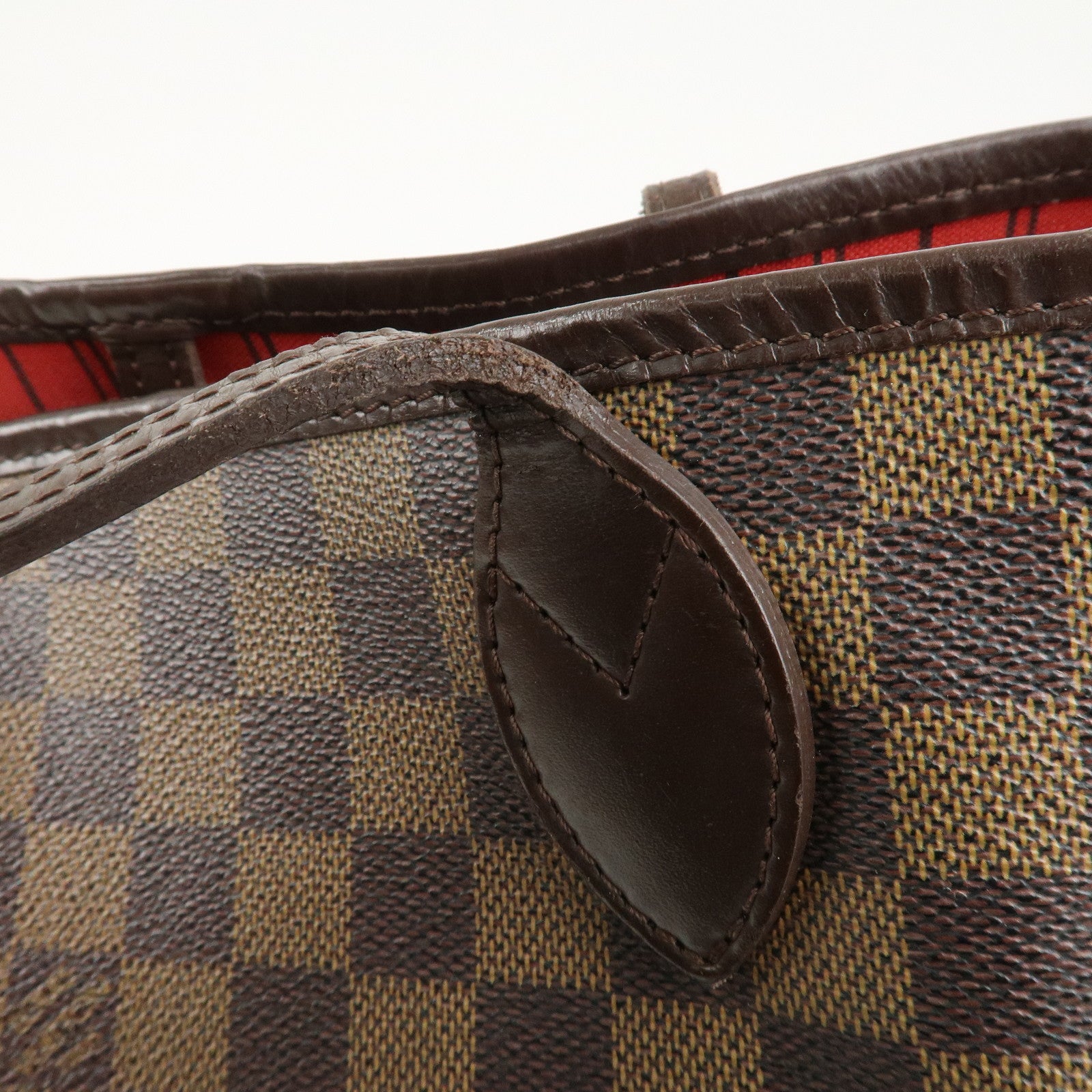 Louis Vuitton Damier Neverfull MM Tote Bag Damier Ebene N51105 Used