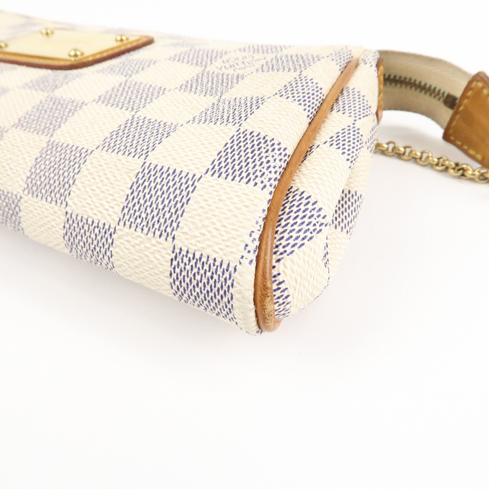 Louis Vuitton Damier Azur Eva 2 Way Pouch Shoulder Bag N55214 Used