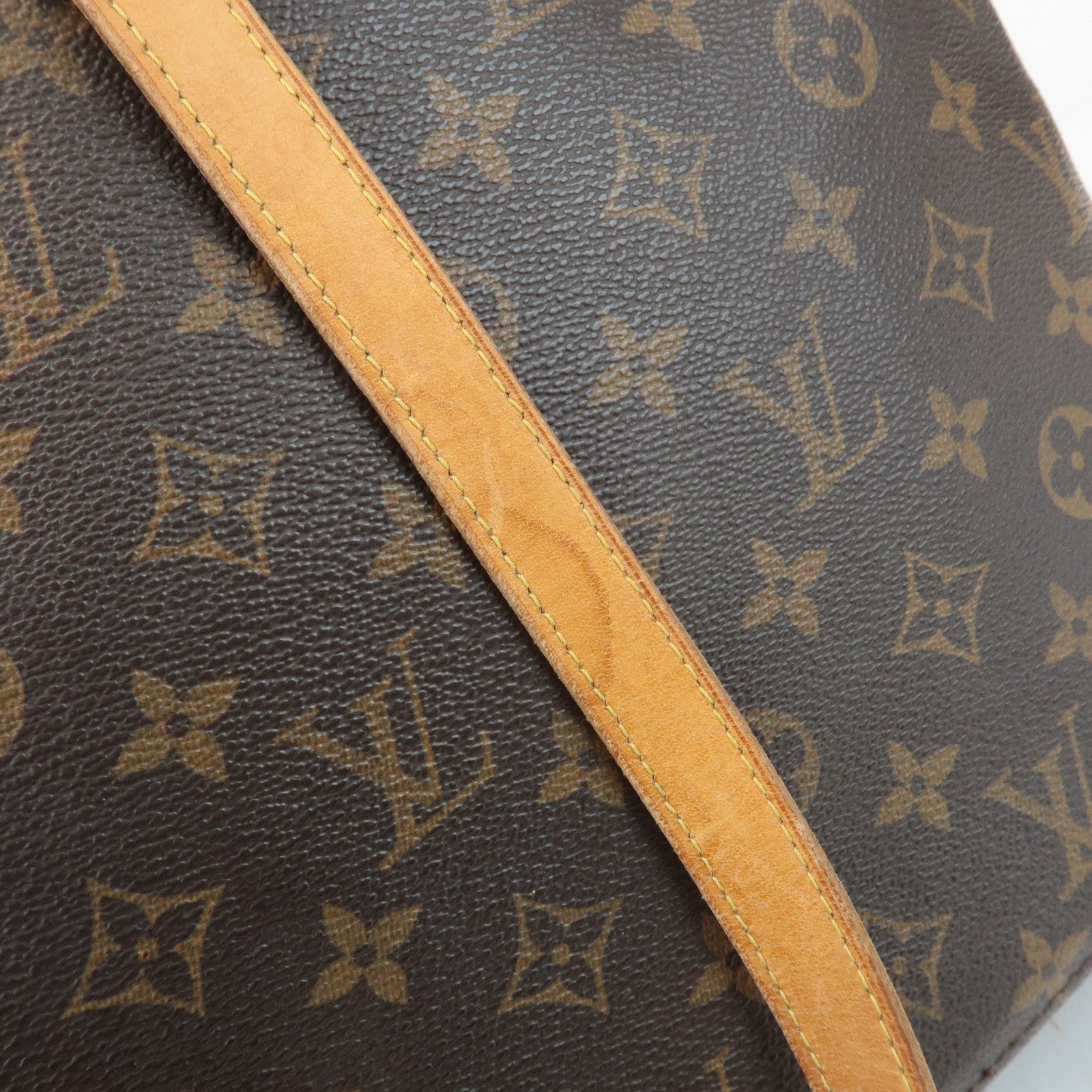 Louis Vuitton Monogram Luco Tote Bag Hand Bag Brown M51155 Used