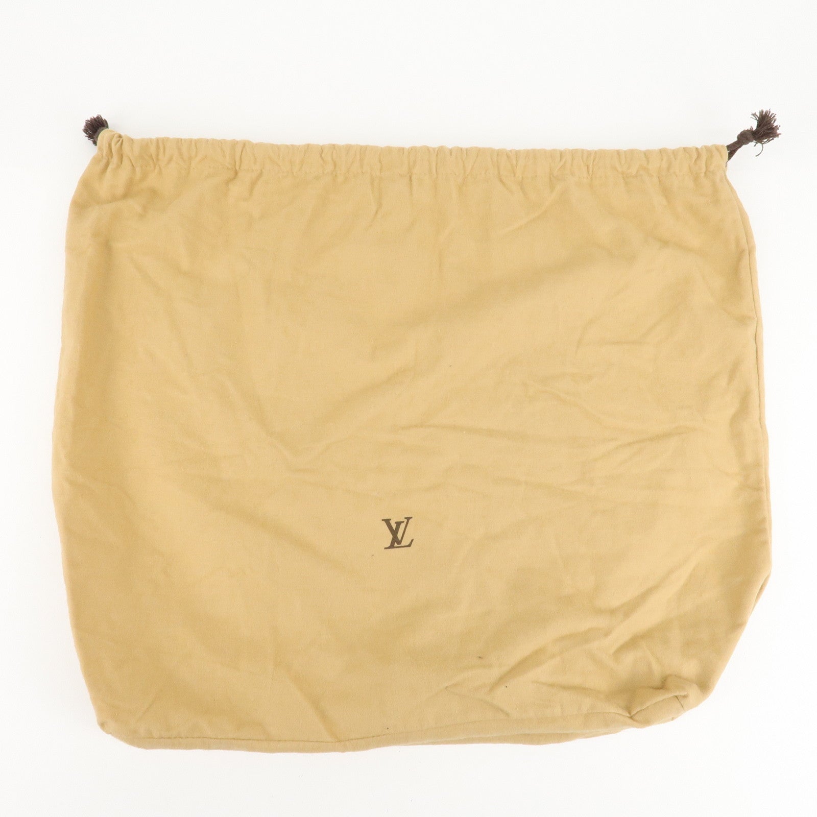 Louis Vuitton Set of 10 Dust Bag Drawstring Style Beige Used