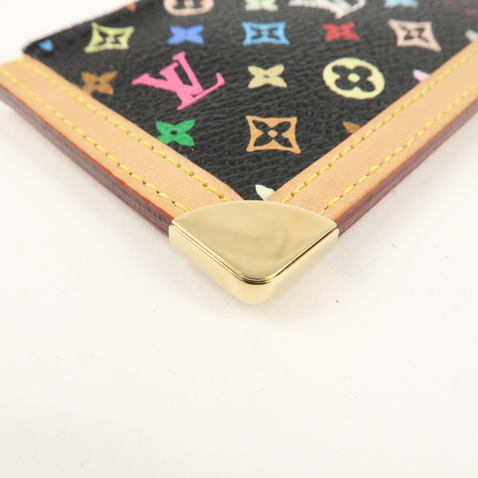 Louis Vuitton Monogram Multi Color Pochette Cles Noir M92654