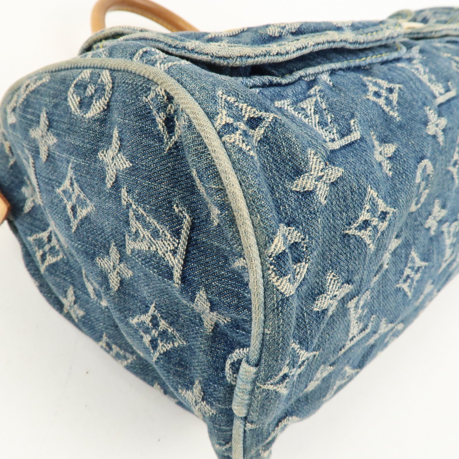 Louis Vuitton Monogram Denim Neo Speedy Boston Bag Blue M95019