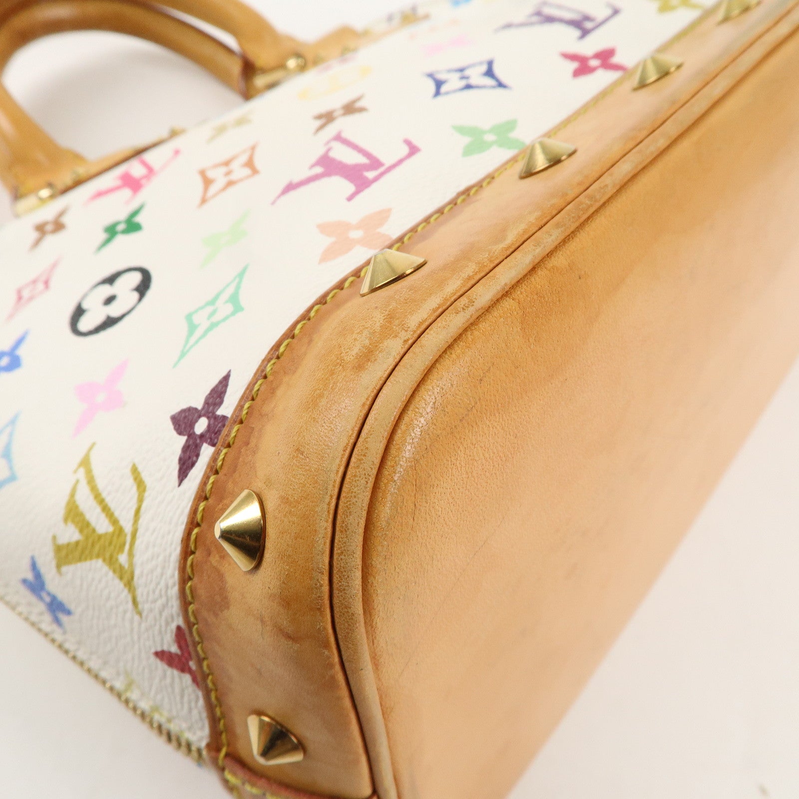 Louis Vuitton Monogram Multi Color Alma PM Hand Bag Blanc M92647