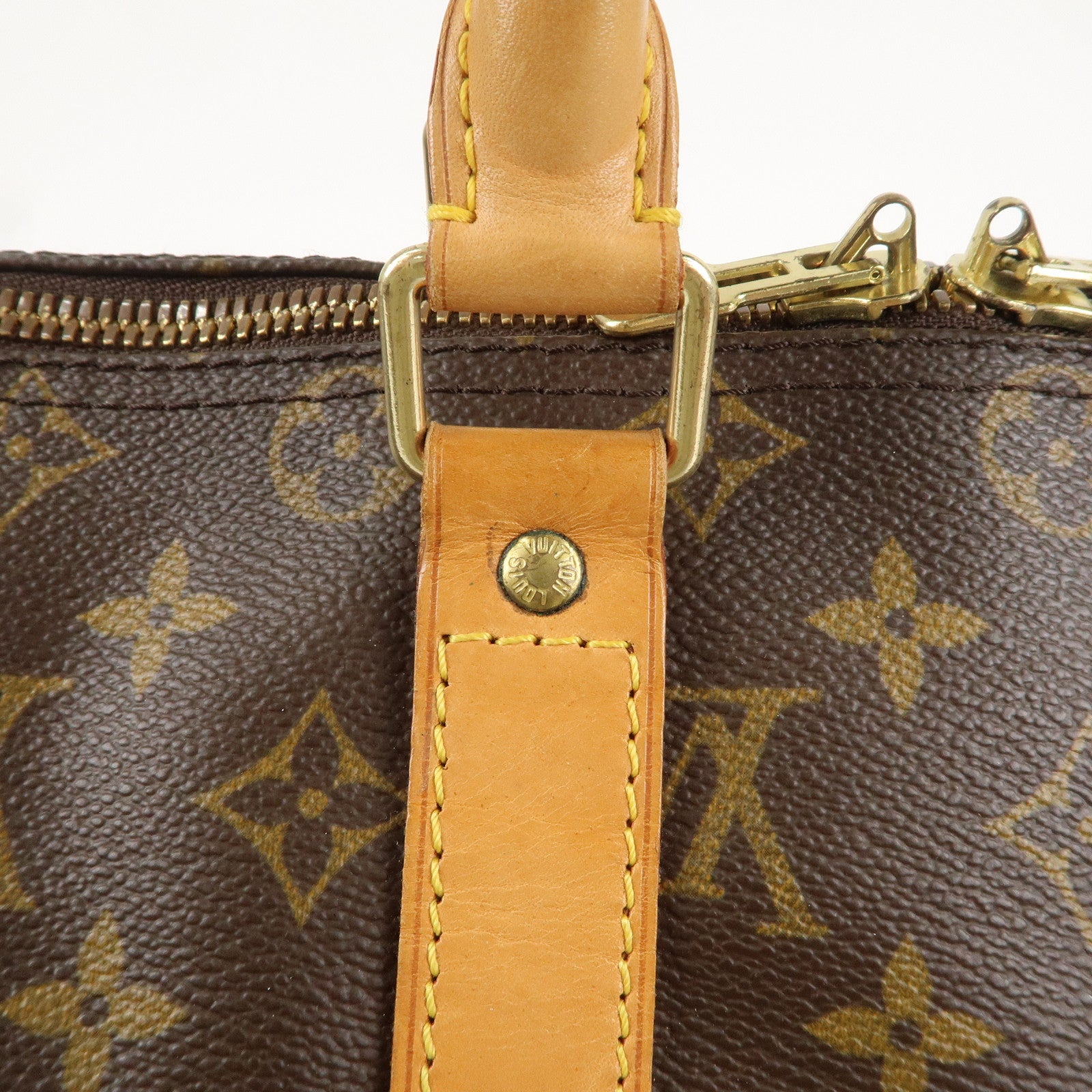 Louis Vuitton Monogram Keep All Bandouliere 45 Boston Bag M41418