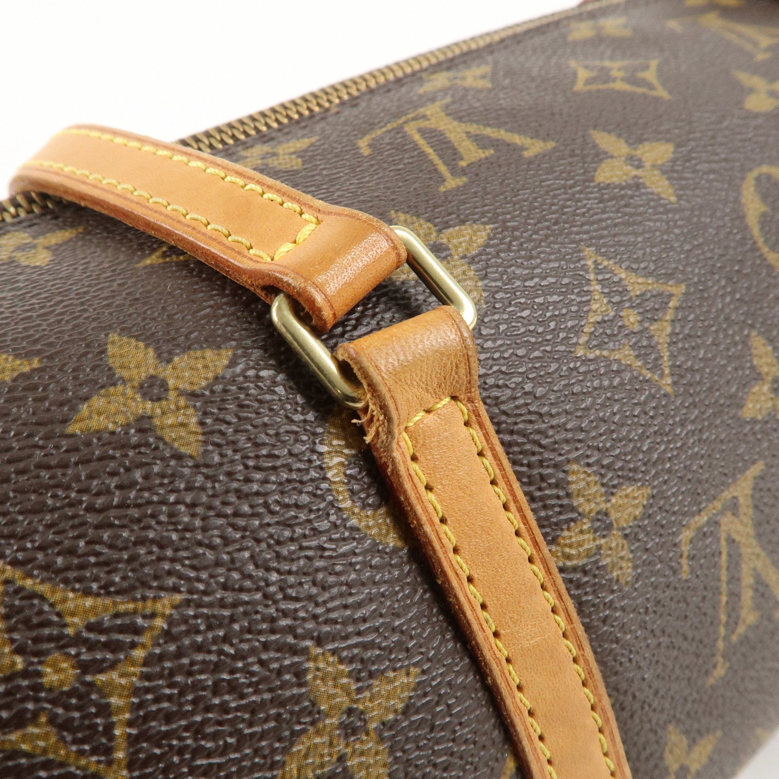 Louis Vuitton Monogram Papillon 30 Hand Bag Brown M51385