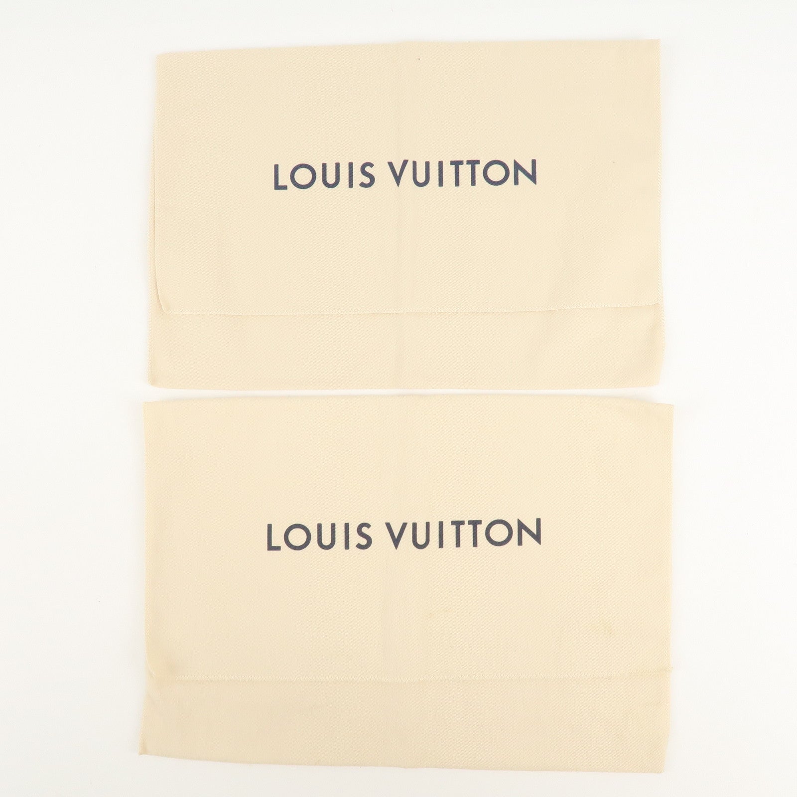 Louis Vuitton Set of 12 Dust Bag Beige Brown Flap Style Used