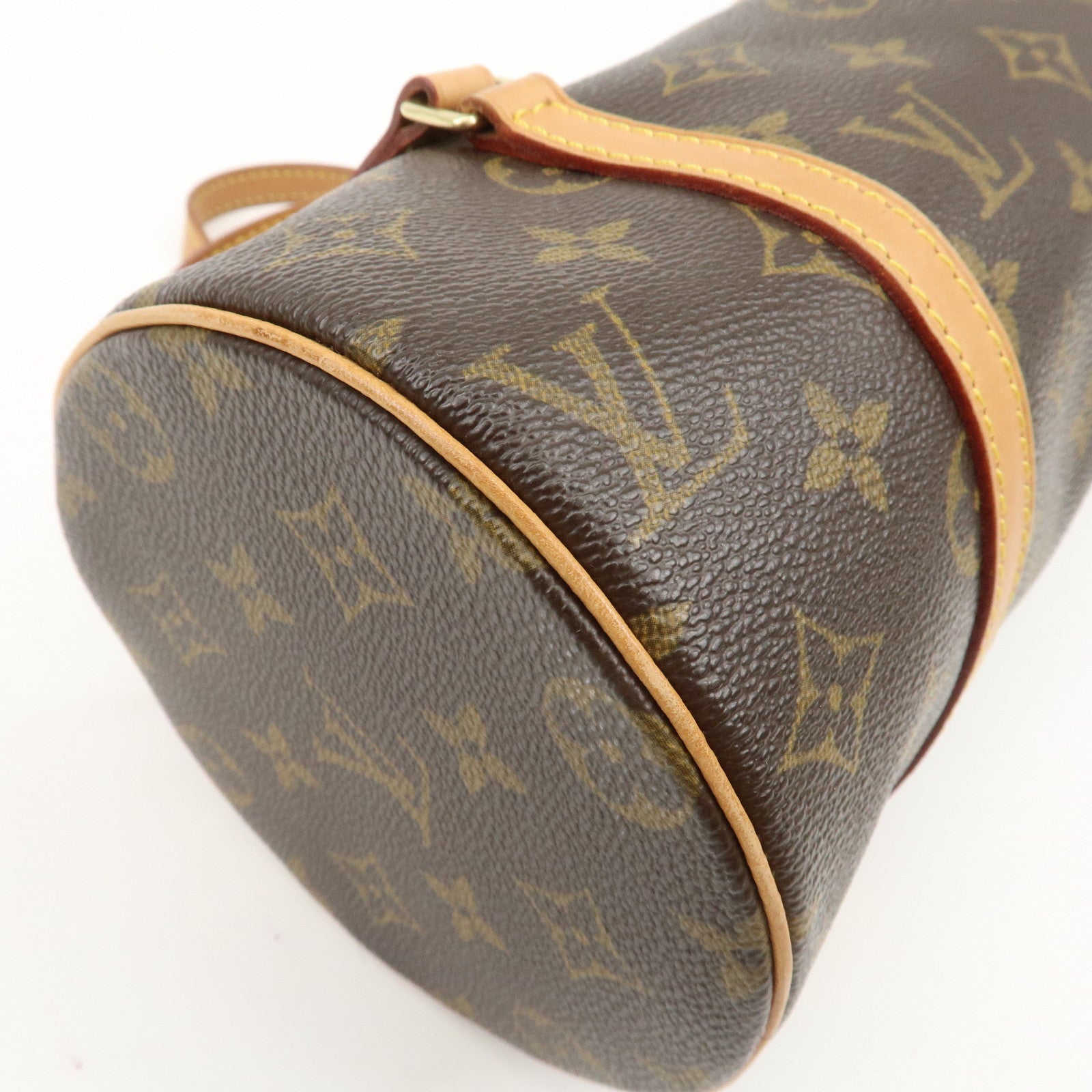 Louis Vuitton Monogram Papillon 26 Hand Bag Brown New Style M51386 Used