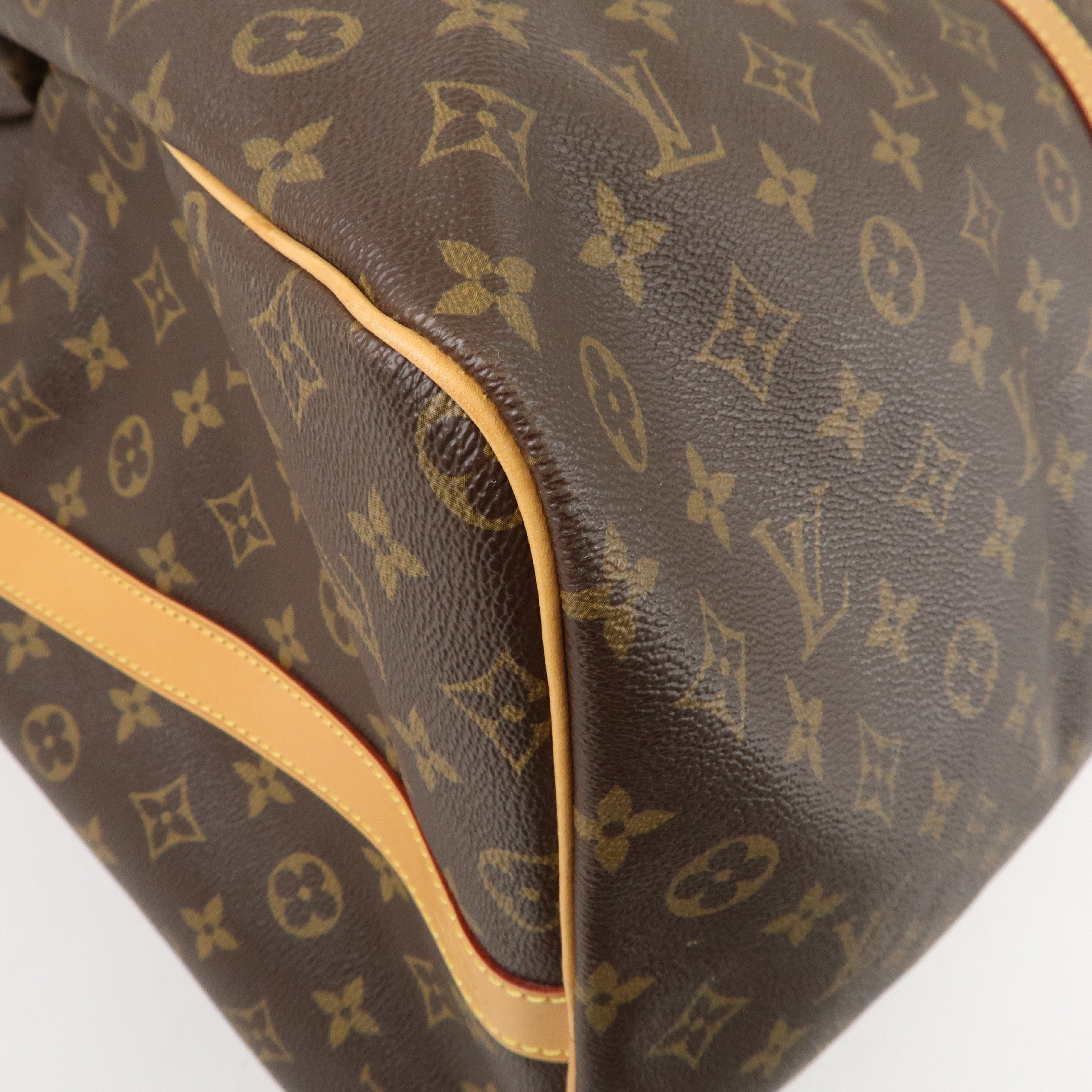 Louis Vuitton Monogram Keep All Bandouliere 60 Bag Brown M41412