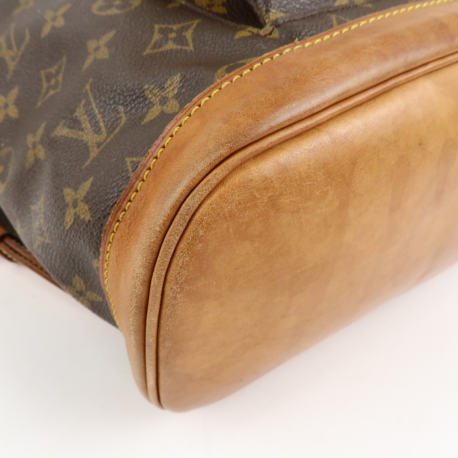 Louis Vuitton Monogram Montsouris GM Back Pack Brown M51135 Used