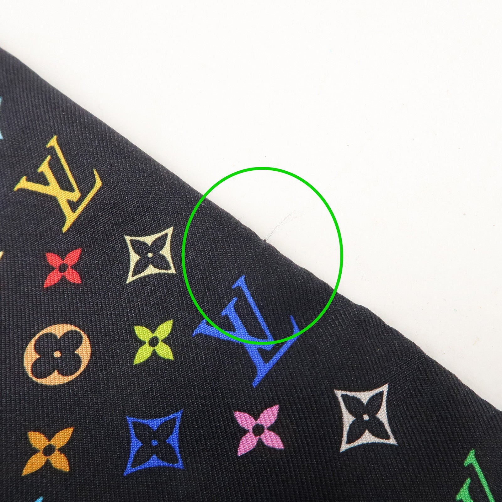 Louis Vuitton Bandeau Monogram Multicolor Scarf Noir M71992