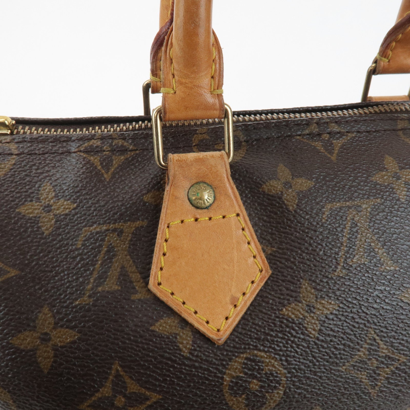 Louis Vuitton Monogram Speedy 25 Hand Bag Boston Bag M41528 Used