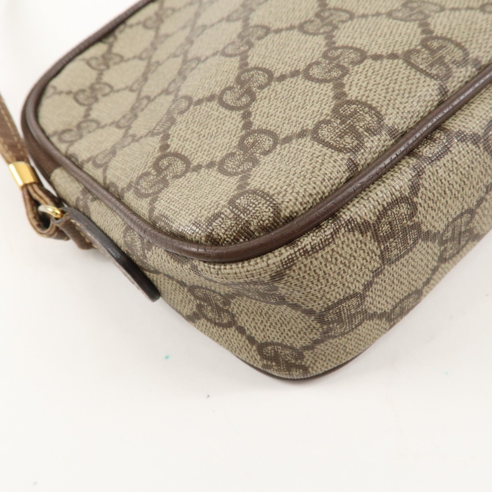 GUCCI Old Gucci GG Plus Leather Shoulder Bag 007.115.6428