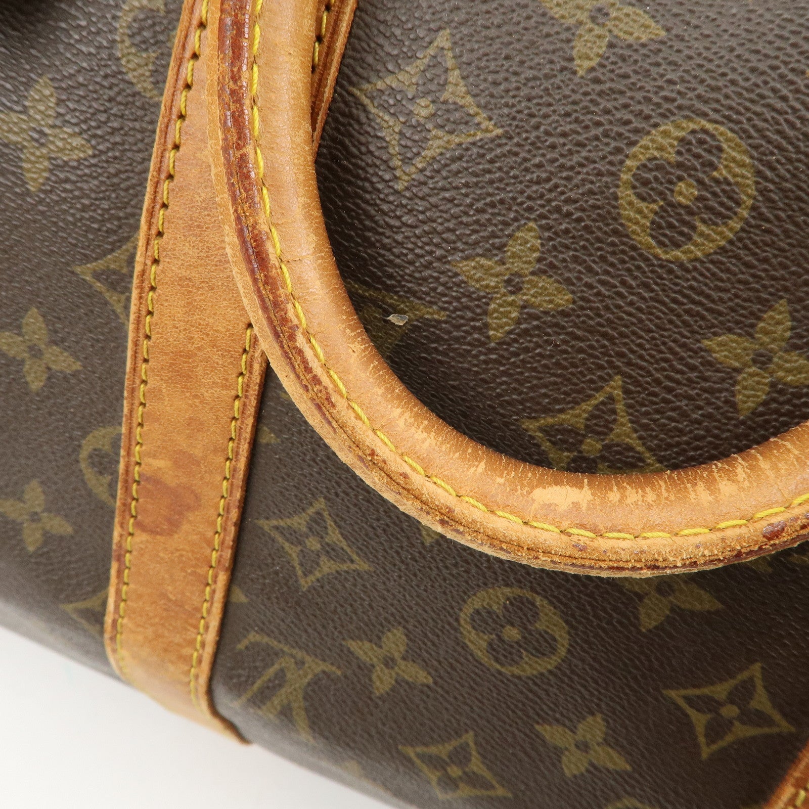 Louis Vuitton Monogram Keep All 50 Boston Bag Brown M41426 Used