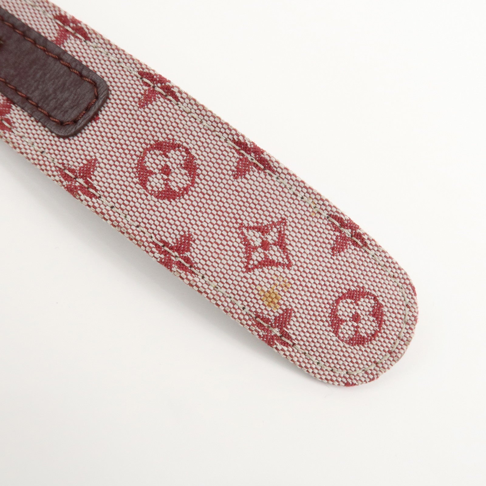 Louis Vuitton Monogram Mini Saint Tulle 85/34 Cerise Belt M6822Y Used