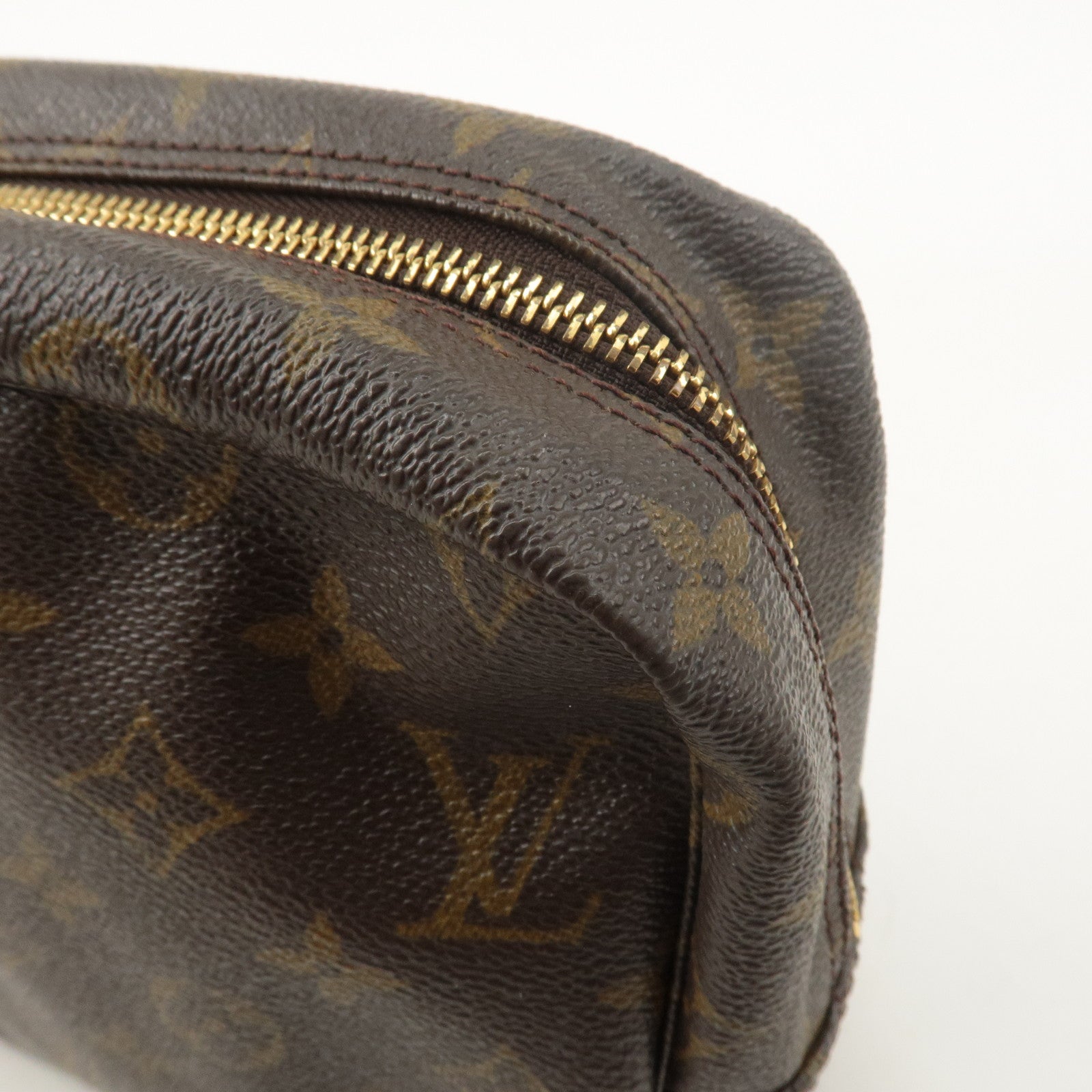 Louis Vuitton Monogram Trousse Toilette 28 Pouch Brown M47522