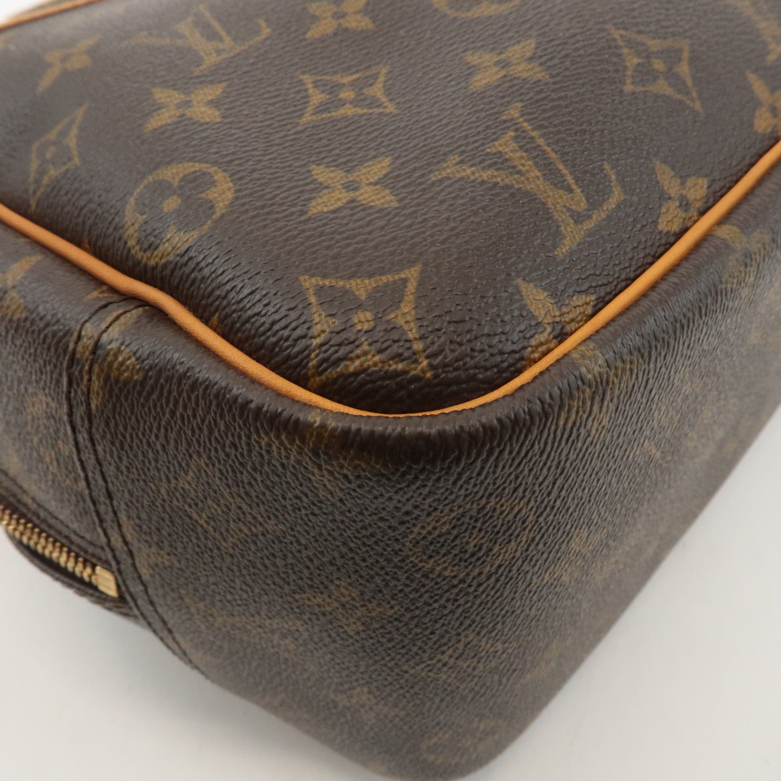 Louis Vuitton Monogram Deauville Hand Bag Brown M47270