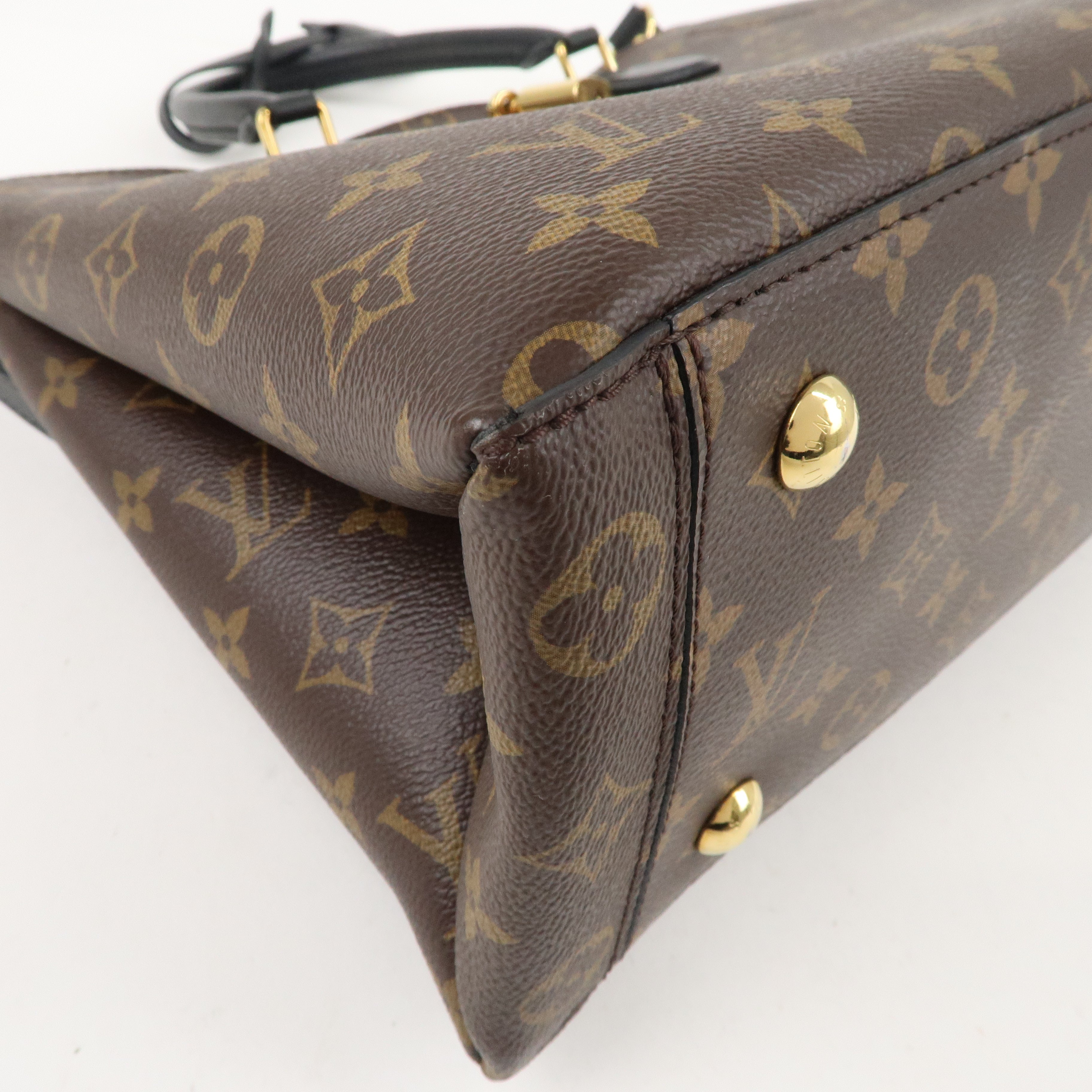 Louis Vuitton Monogram Flower Tote 2Way Hand Bag Noir M43550