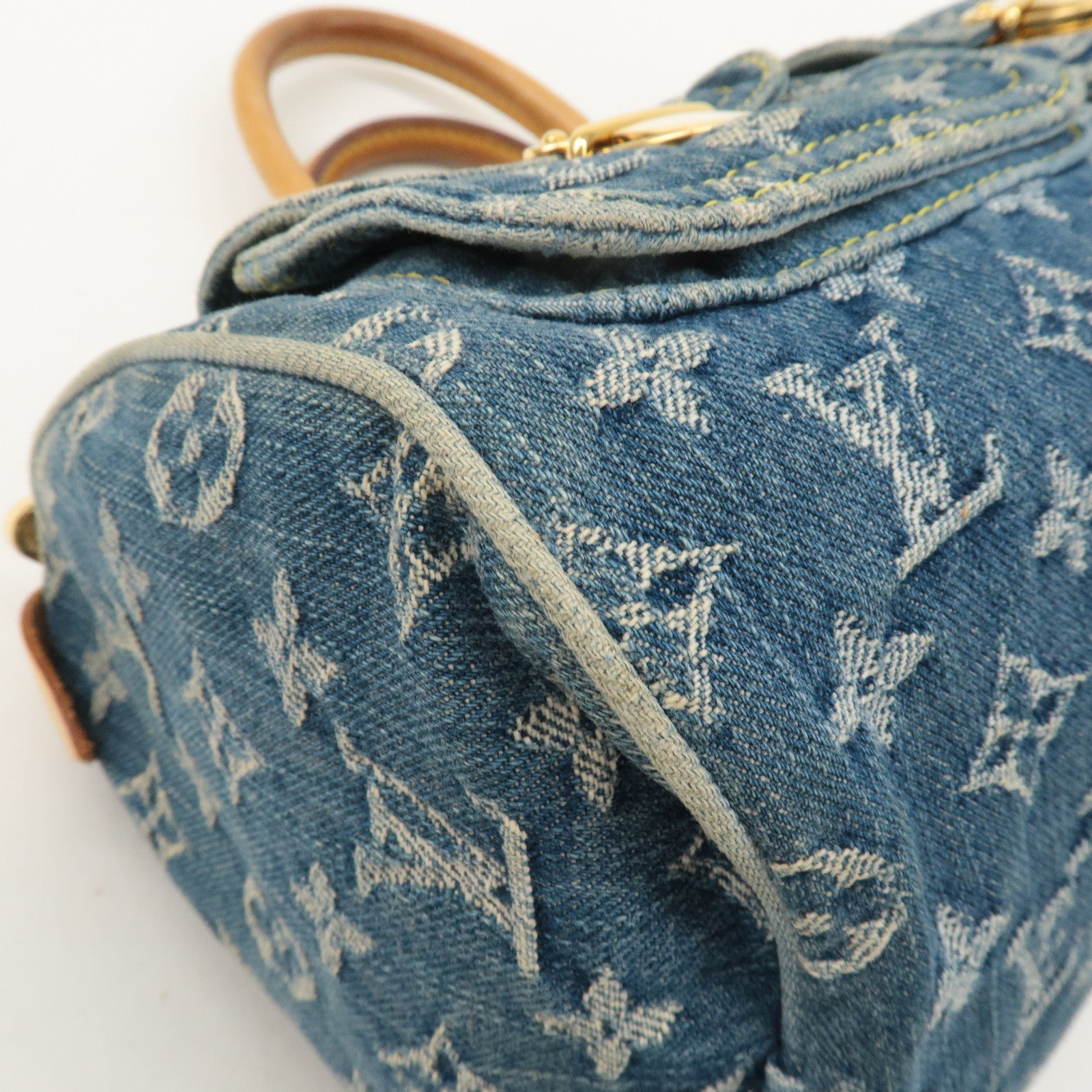 Louis Vuitton Monogram Denim Neo Speedy Boston Bag Blue M95019