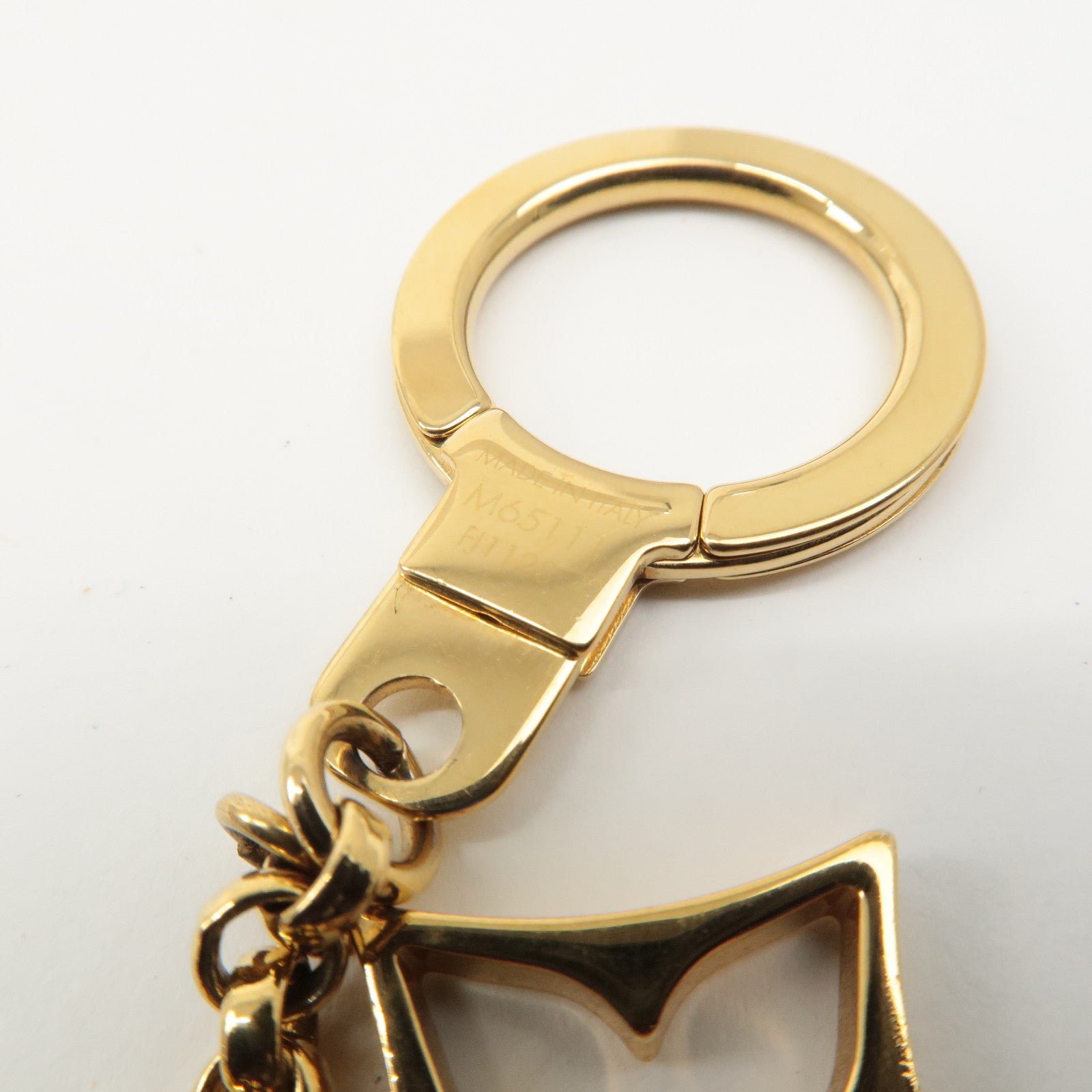 Louis Vuitton Fleur de Monogram LV Logo Bag Charm M65111