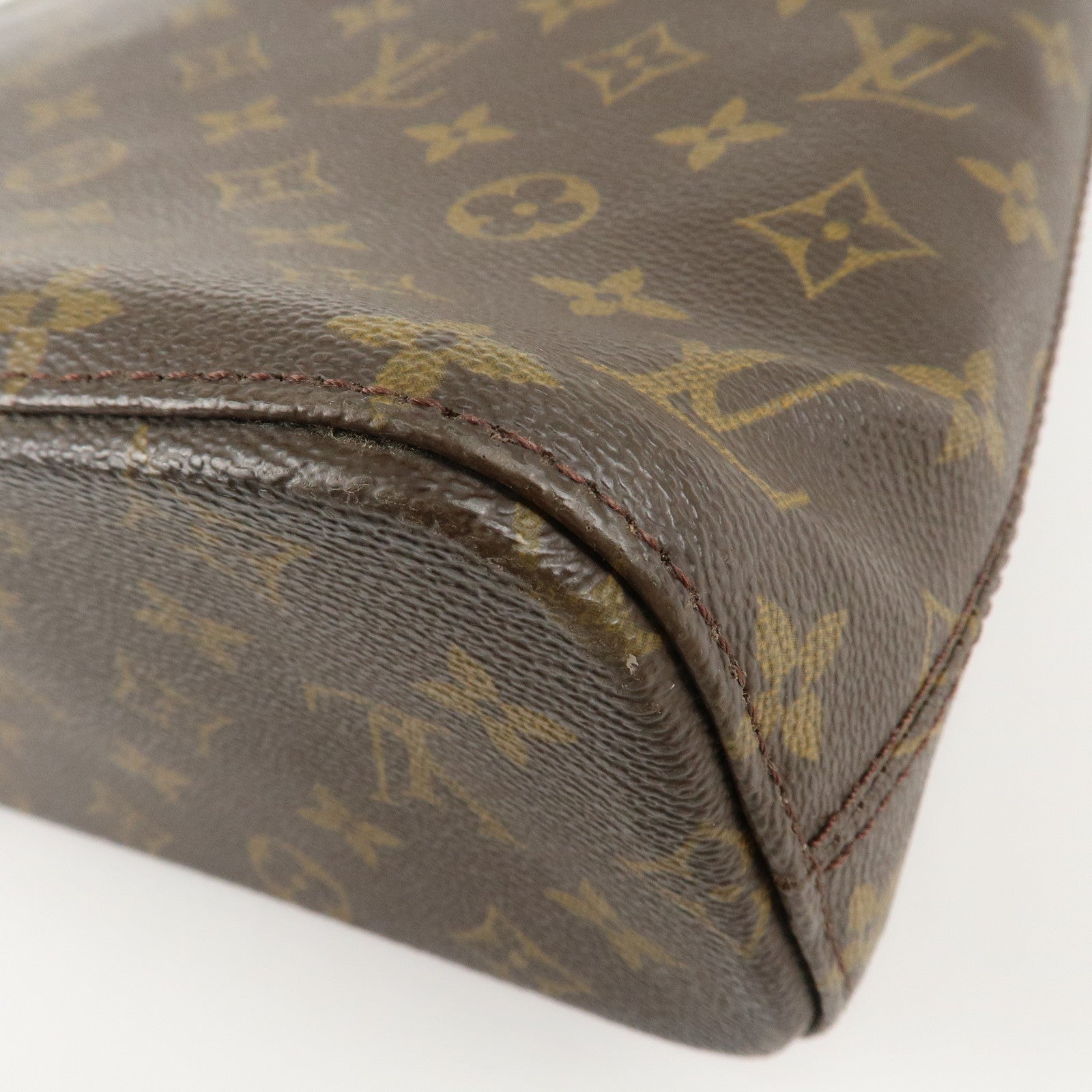 Louis Vuitton Monogram Luco Tote Bag Hand Bag Brown M51155 Used