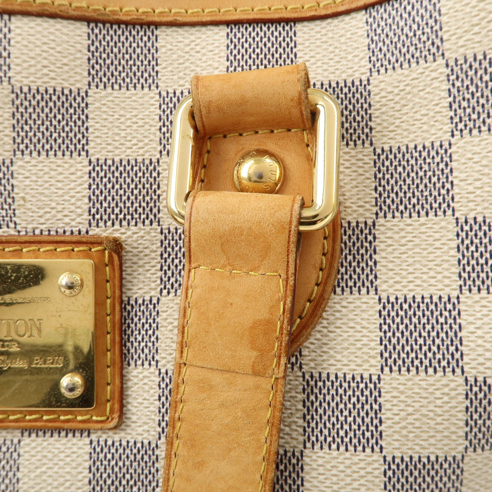 Louis Vuitton Damier Azur Hampstead PM Hand Bag N51207