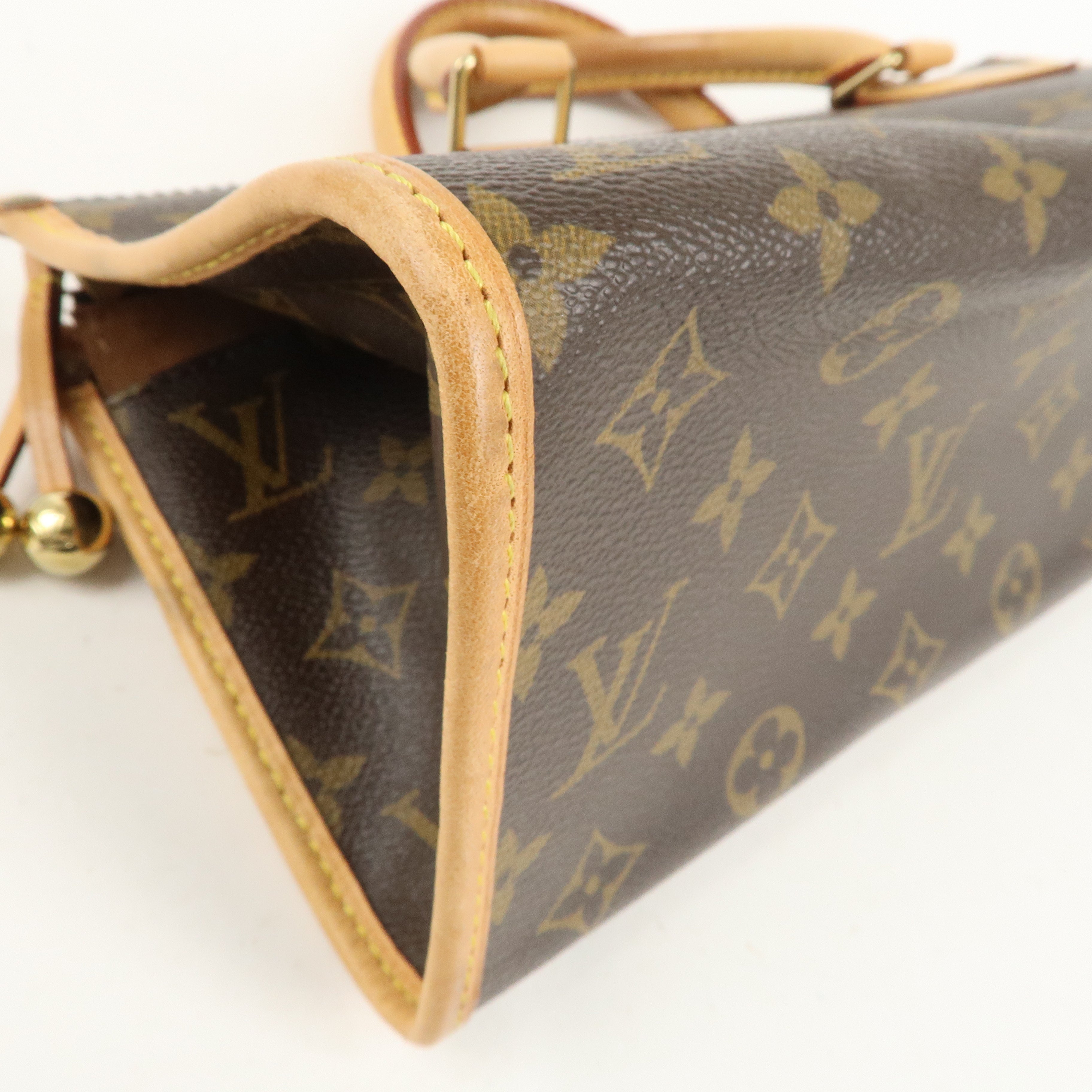 Louis Vuitton Monogram Popincourt Hand Bag Brown M40009