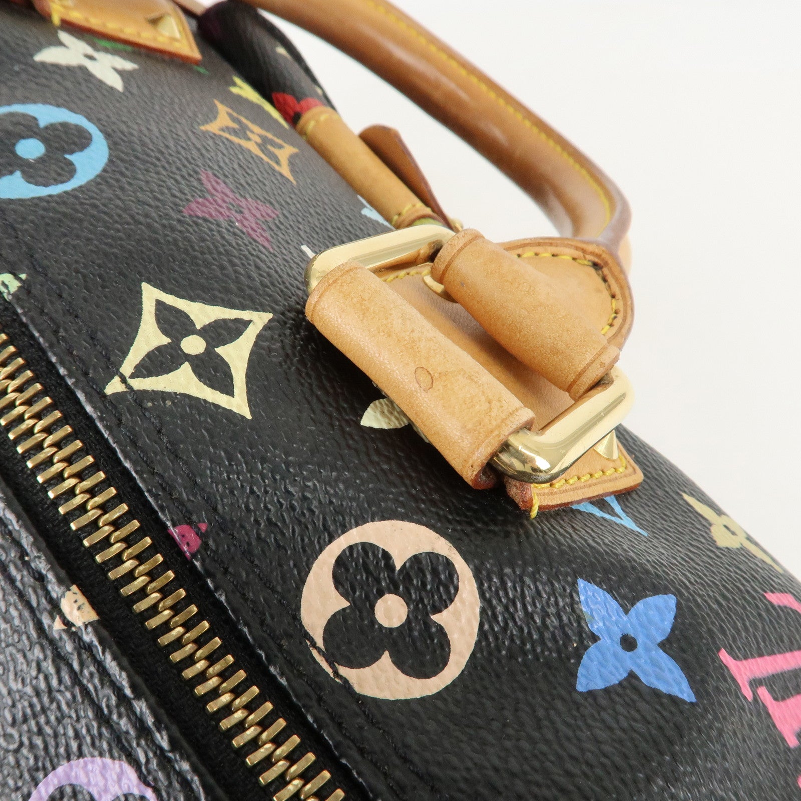 Louis Vuitton Monogram Multi Color Speedy 30 Hand Bag M92642 Used