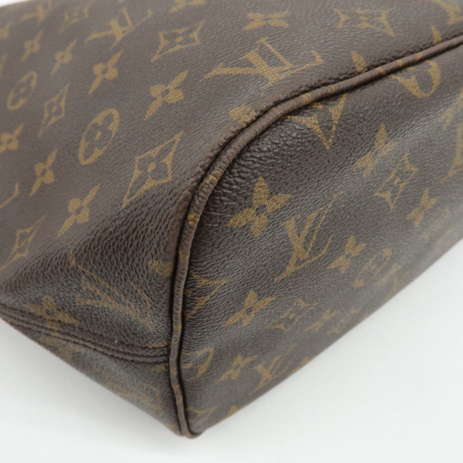 Louis Vuitton Monogram Neverfull MM Tote Bag Brown M40156 Used