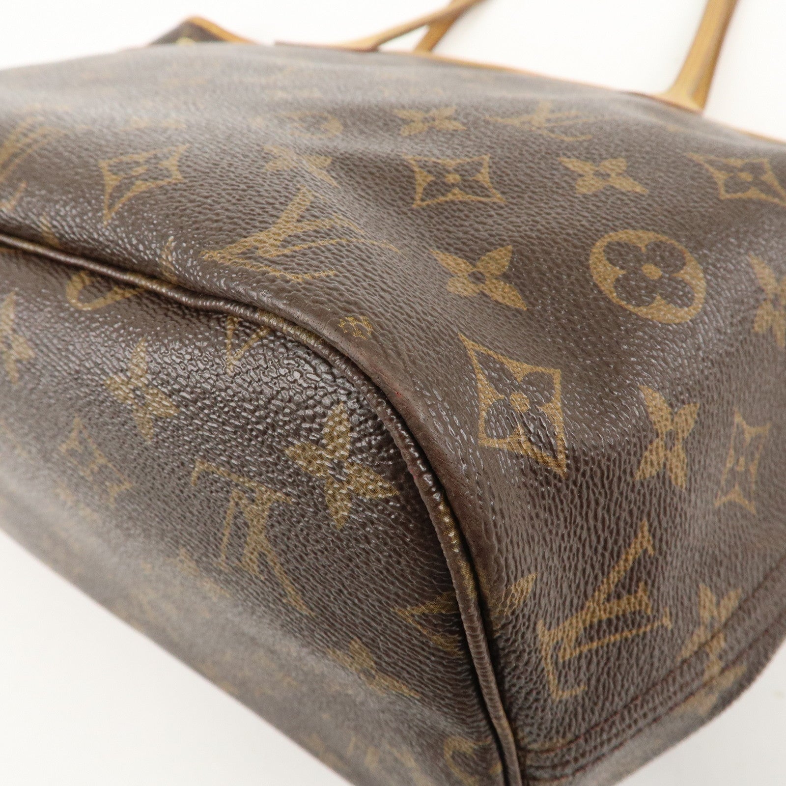 Louis Vuitton Monogram Neverfull MM Tote Bag Cerise M41177