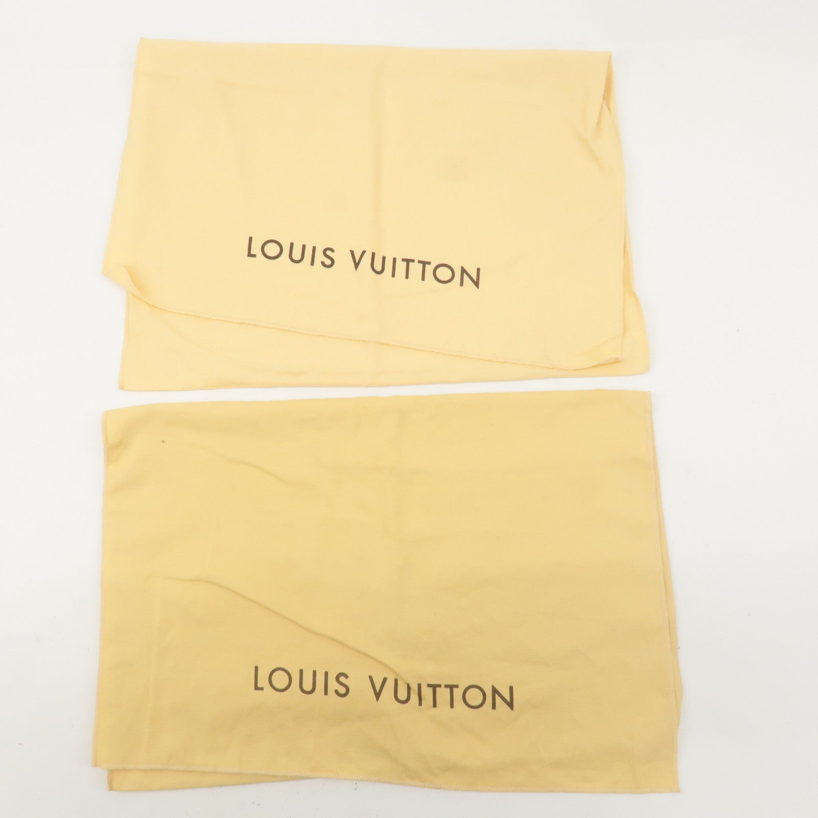 Louis Vuitton Set of 10 Dust Bag Storage Bag Flap Beige