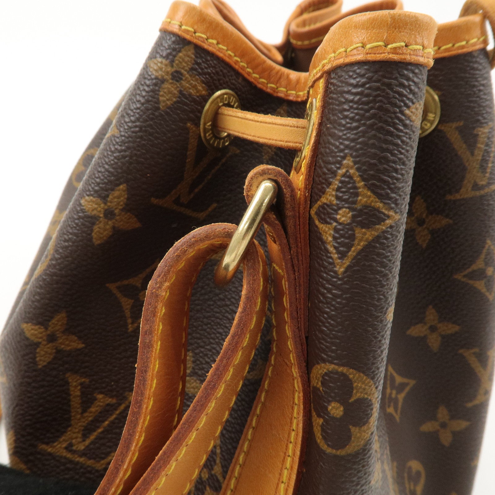 Louis Vuitton Monogram Petit Noe Shoulder Bag Brown M42226