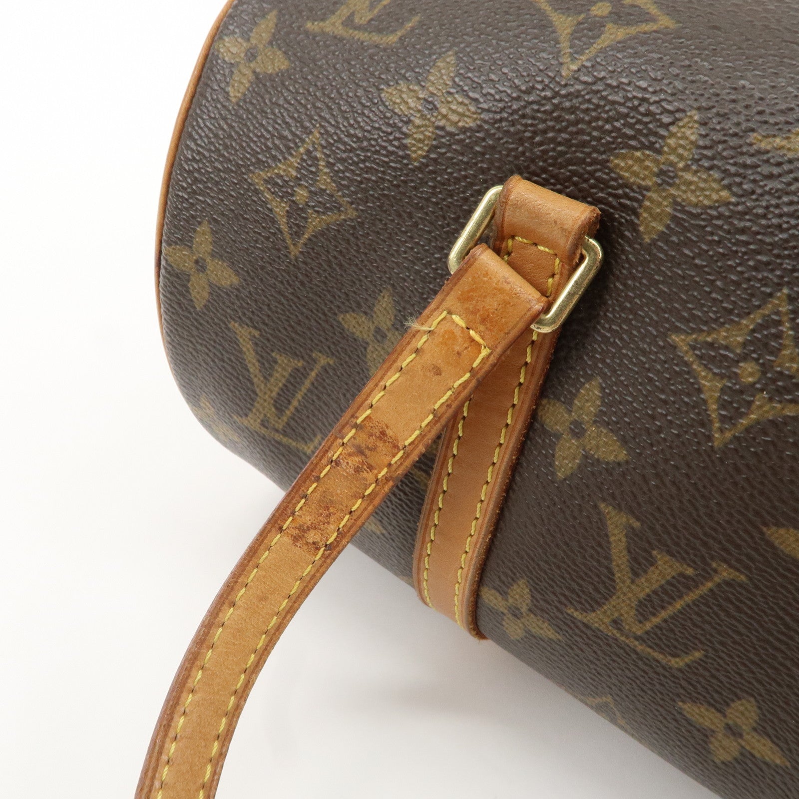 Louis Vuitton Monogram Papillon 30 Hand Bag Ney Style Brown M51385 Used