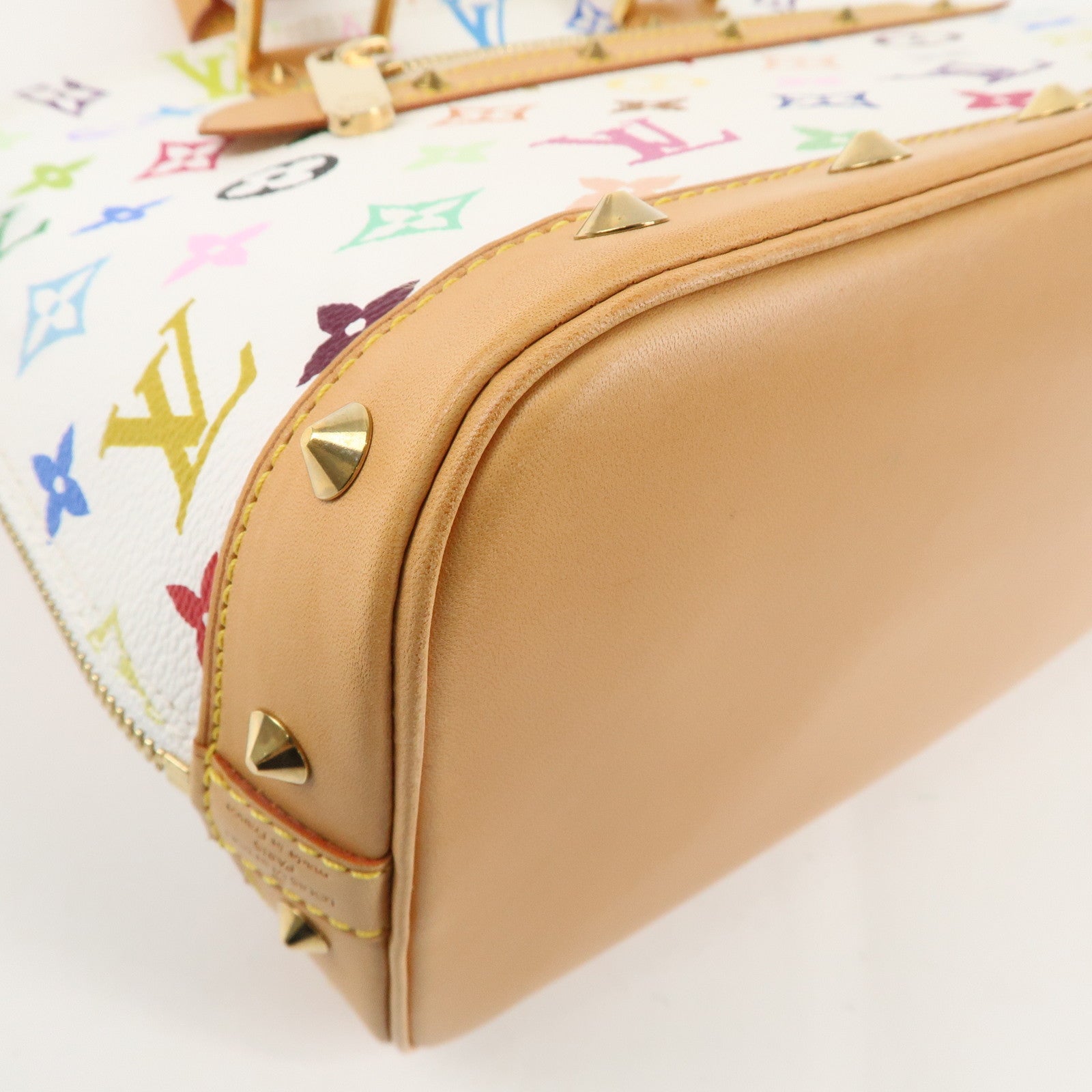 Louis Vuitton Monogram Multicolor Alma PM Hand Bag Blanc M92647