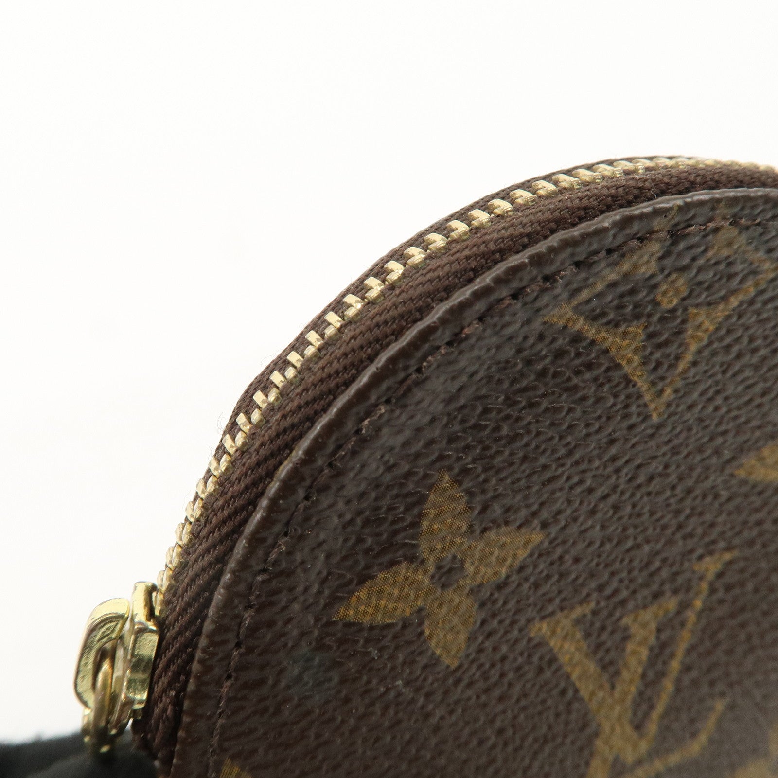 Louis Vuitton Monogram Porte Monnaie Rond Coin Case M61926 Used