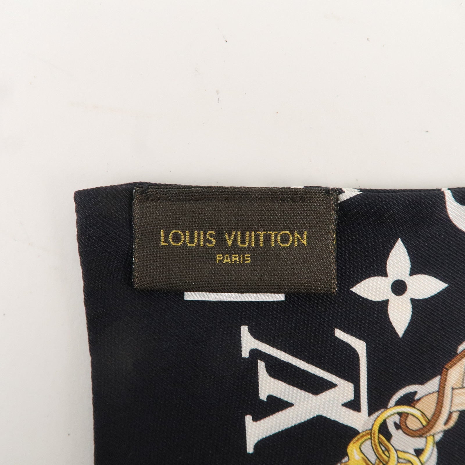 Louis Vuitton Bandeau Monogram Confidential Scarf 100% Silk M78656