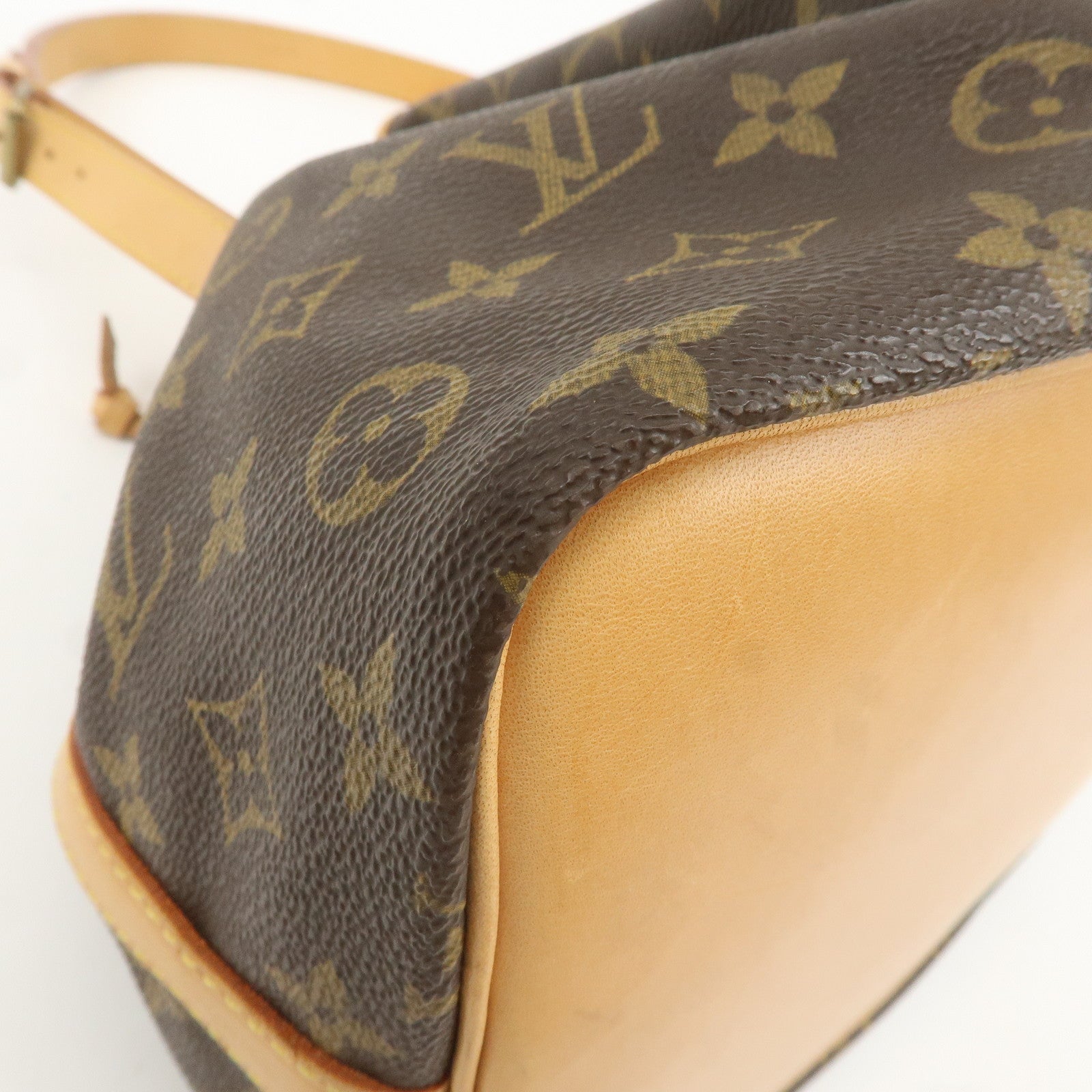 Louis Vuitton Monogram Petit Noe Shoulder Bag Brown M42226