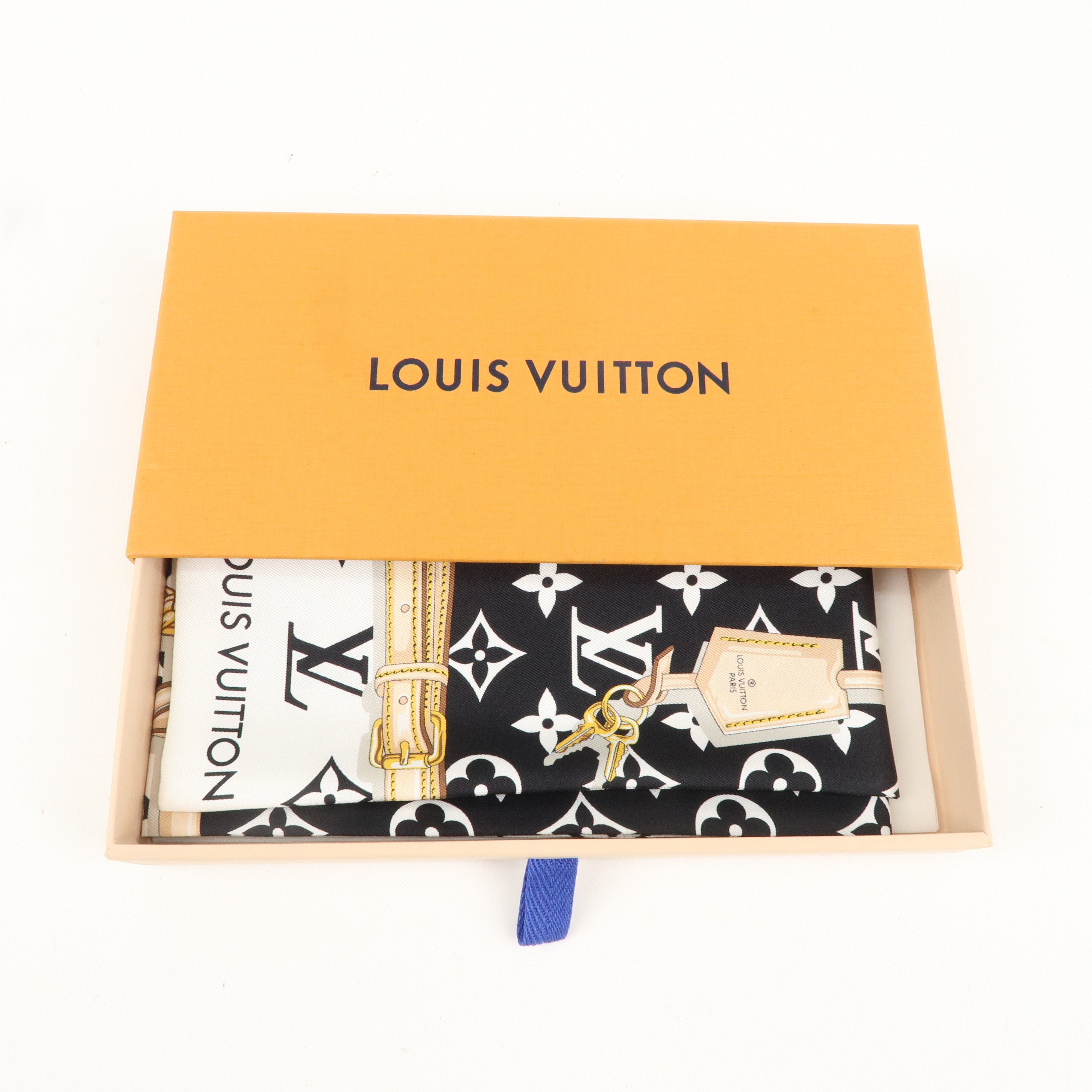 Louis Vuitton Bandeau Monogram Confidential 100% Silk Noir M78656