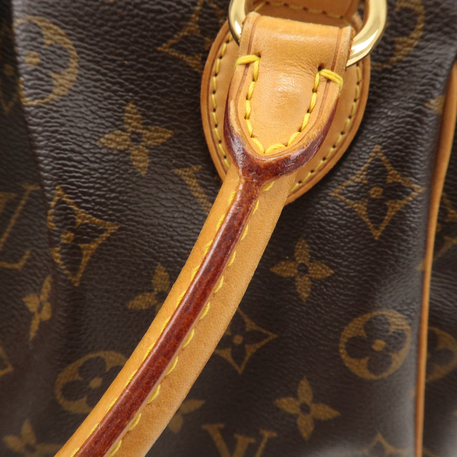 Louis Vuitton Monogram Tivoli PM Hand Bag Brown M40143