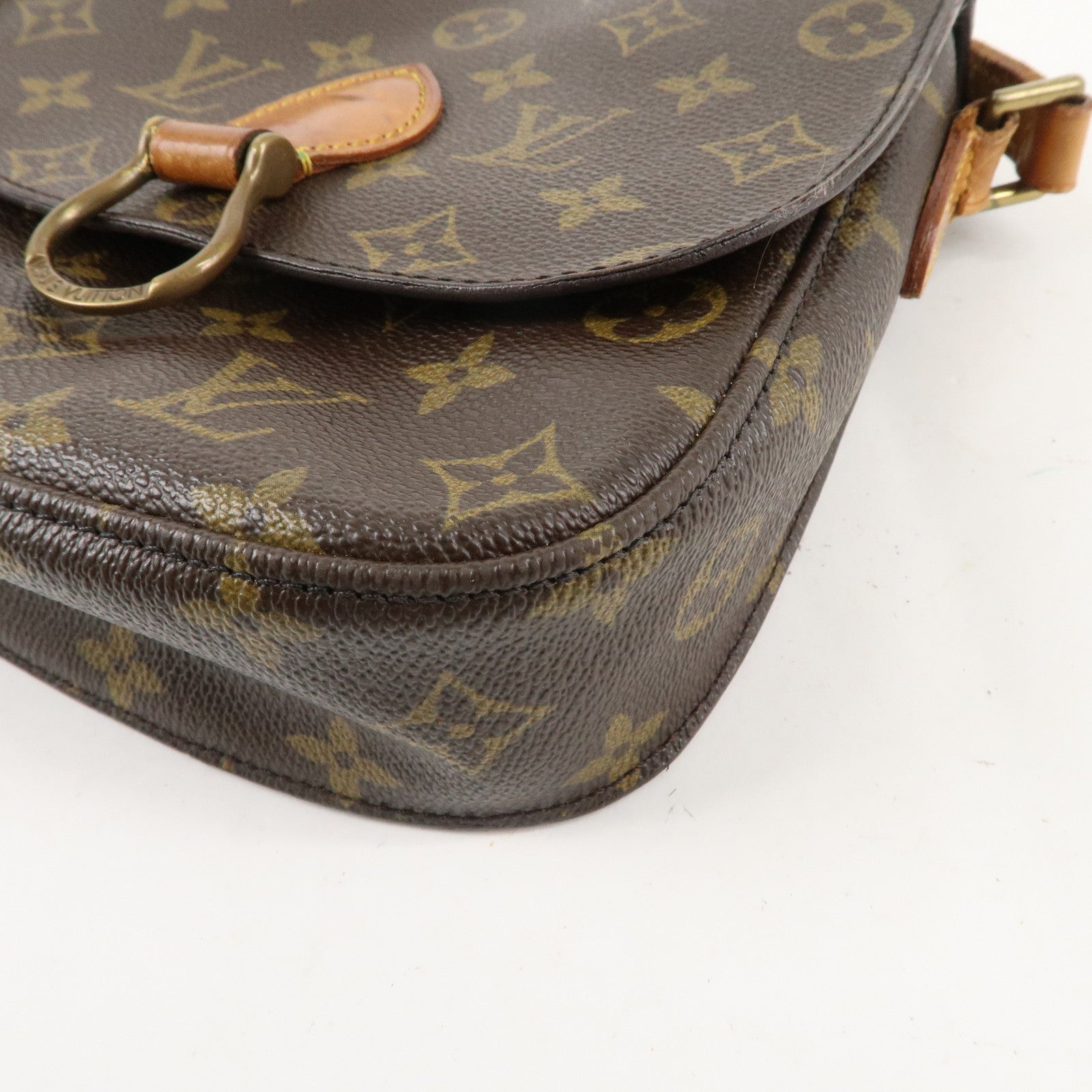 Louis Vuitton Monogram Saint Cloud MM Shoulder Bag Brown M51243