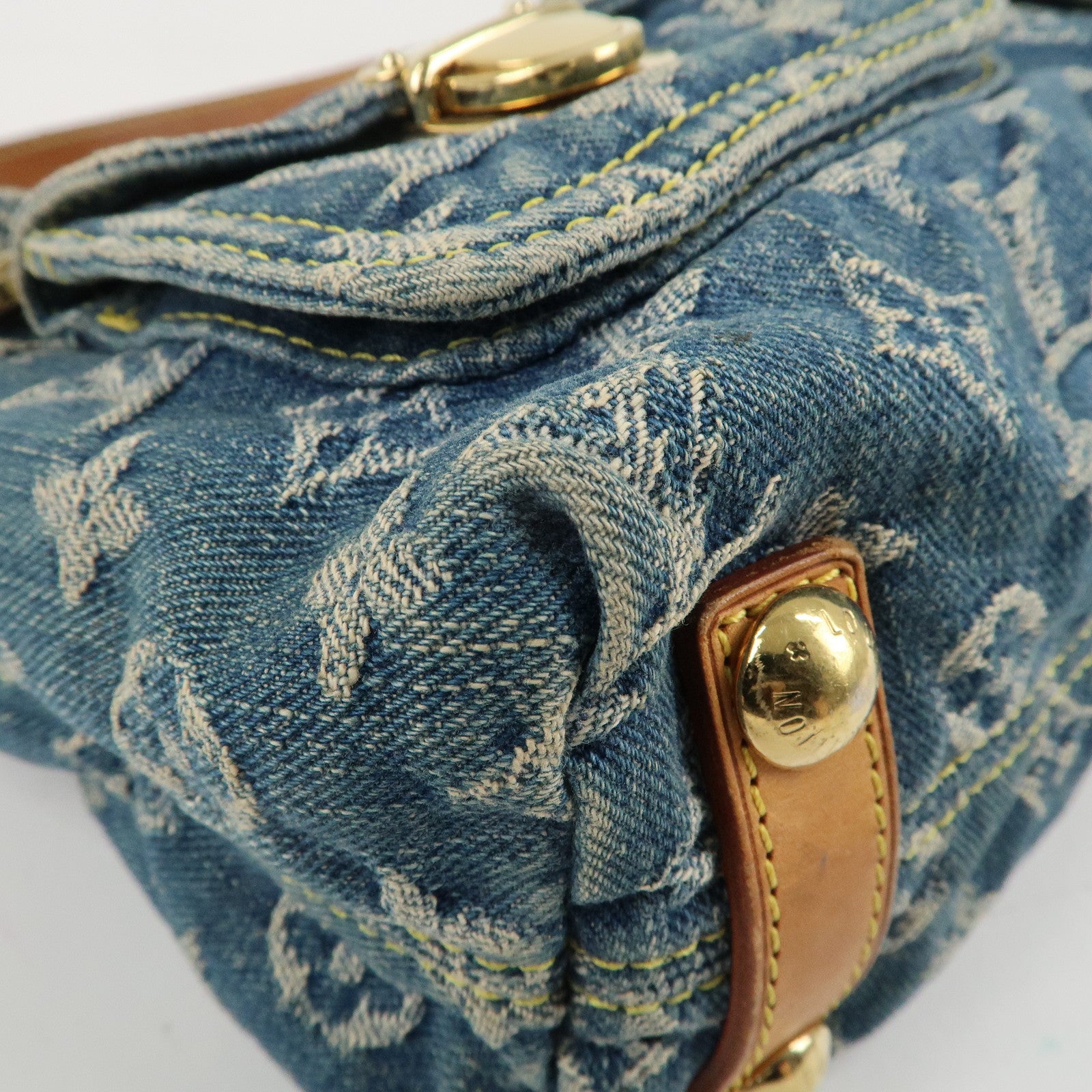 Louis Vuitton Monogram Denim Baggy PM Shoulder Bag M95049