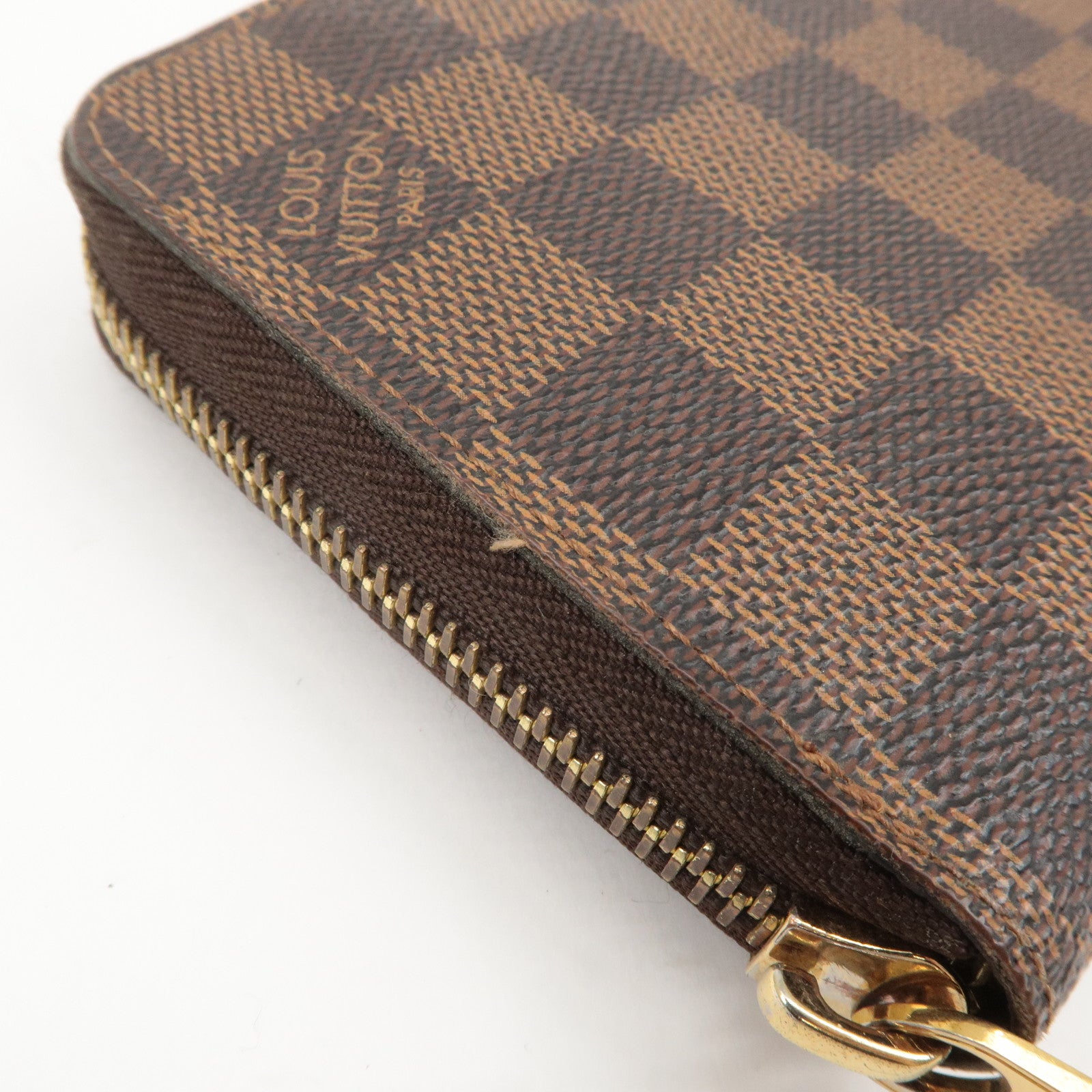 Louis Vuitton Damier Zippy Wallet Round Zip Long Wallet N60015 Used