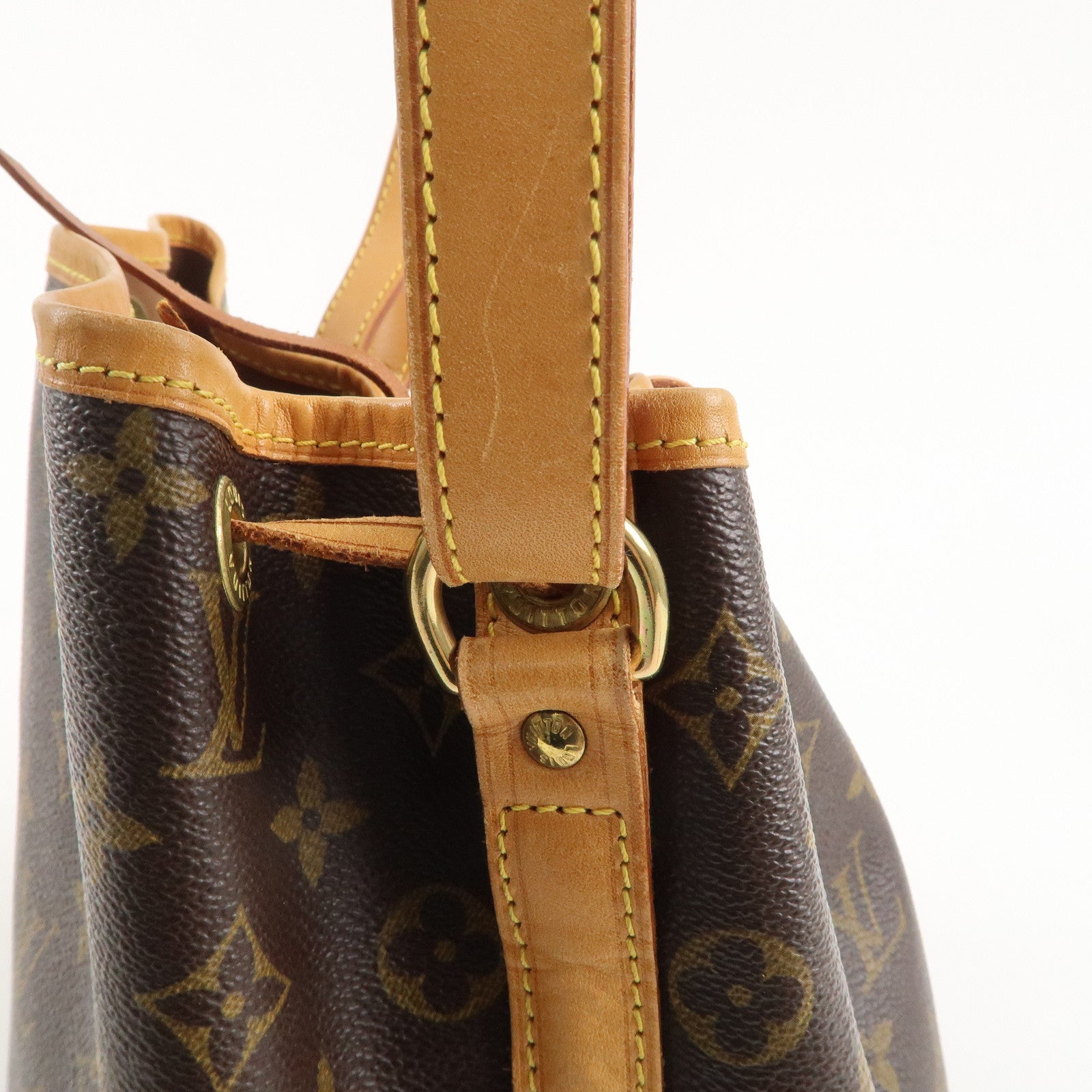 Louis Vuitton Monogram Petit Noe Shoulder Bag Brown M42226