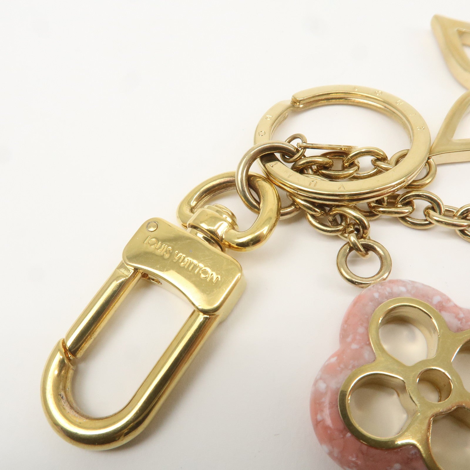 Louis Vuitton Porte Cles Color Line Charm Key Ring M64525